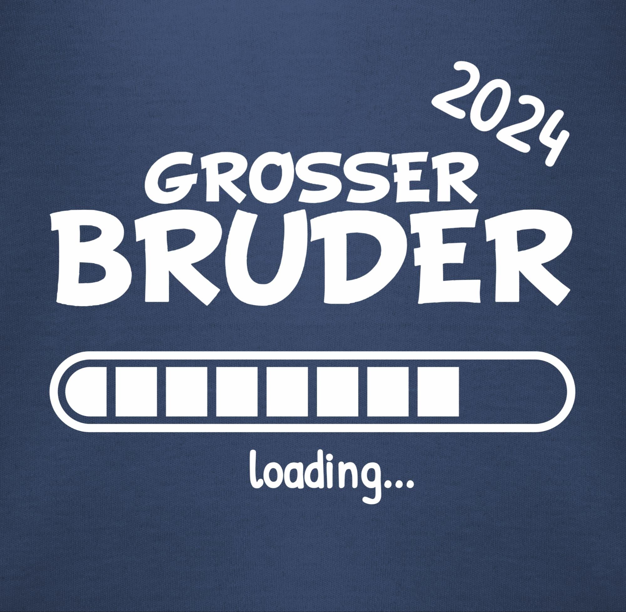 Shirtracer T-Shirt Großer Bruder 2024 Bruder Navy Blau 1 Großer loading