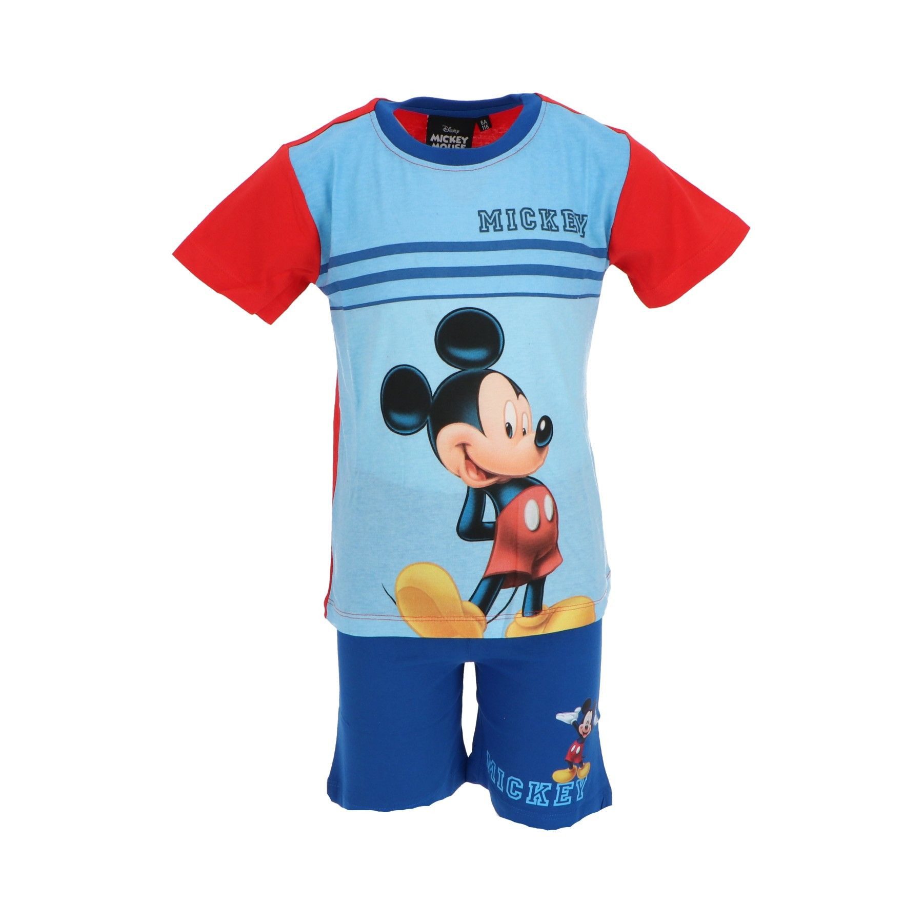 Disney Mickey Mouse Pyjama Shortama – Kinderpyjama & Sommer Schlafanzug aus 100% Baumwolle