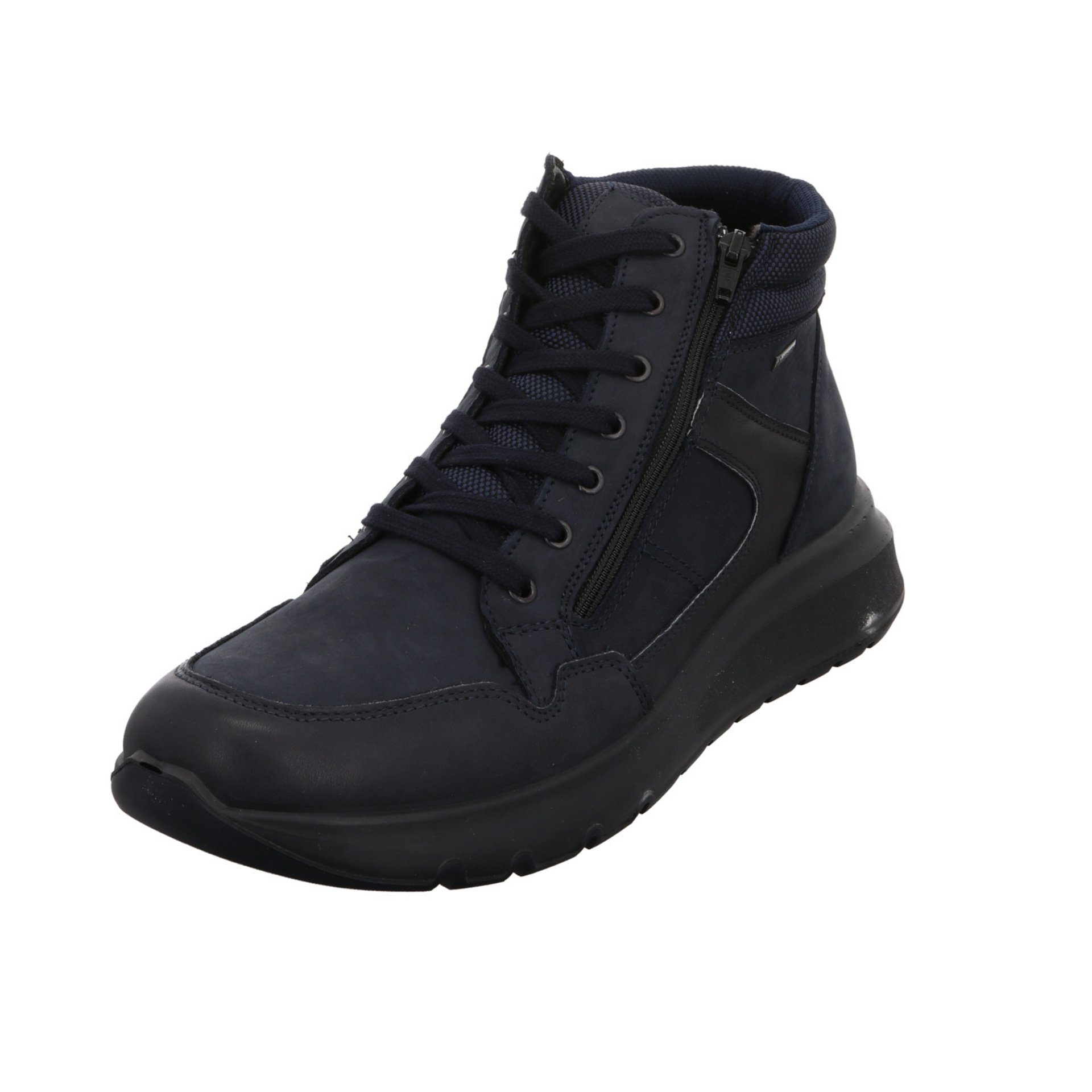 Ara Herren Winterstiefel Schuhe Arizona Boots Chelseaboots Leder-/Textilkombination blau 046486