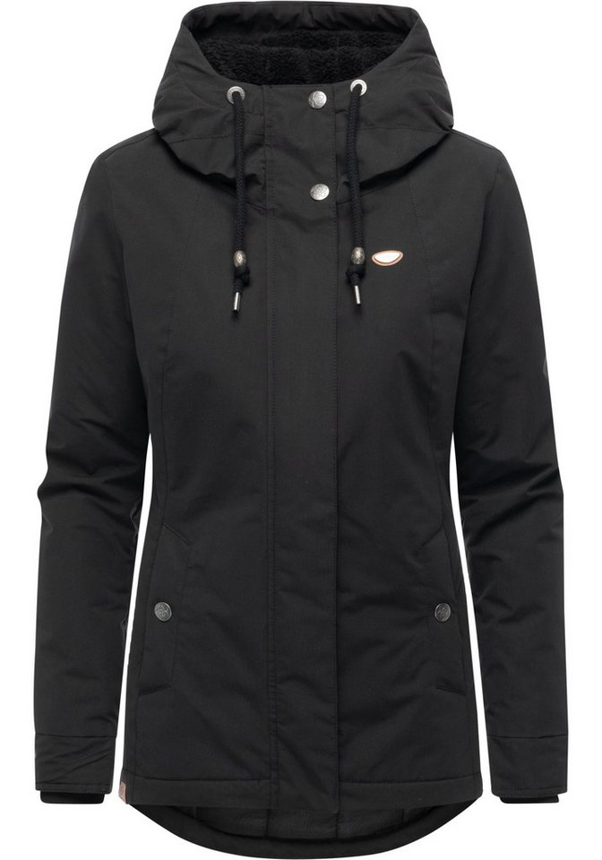 Ragwear Kurzmantel Alvena YOUMODO Wasserdichter Damen Mantel mit verstellbarer Kapuze