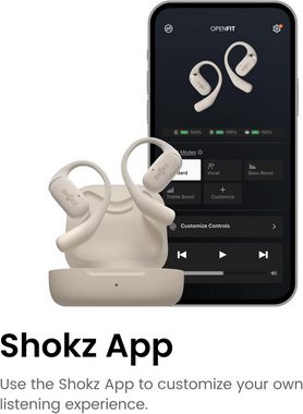 Shokz Moderne Technologie für ultimativen Hörkomfort Open-Ear-Kopfhörer (Umgebungsgeräusche dank offenen Designs wahrnehmen, perfekt für verschiedene Umgebungen., DirectPitch Luftleitungs-Technologie und hochwertiges Audio vereinen)