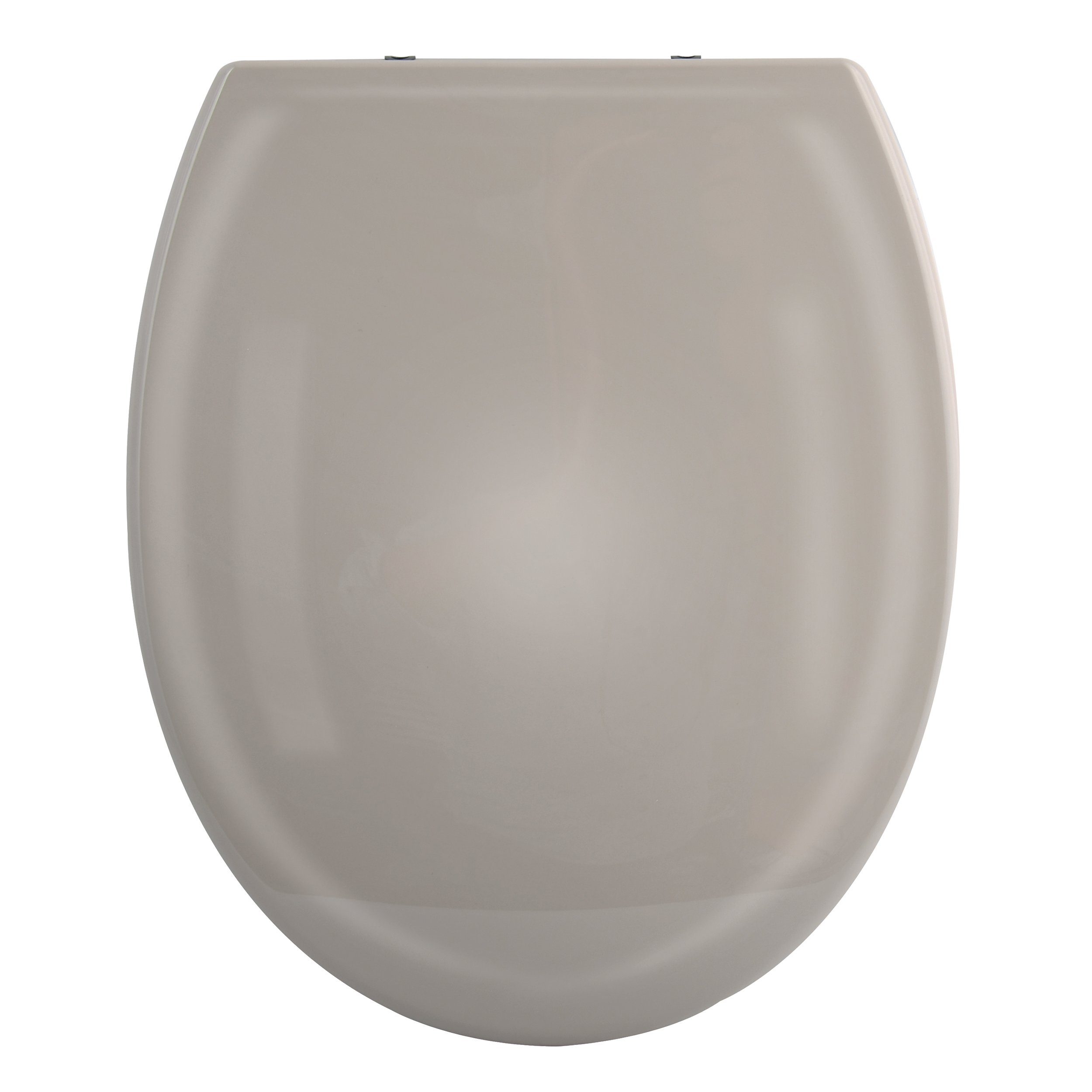 Scharniere taupe PP Quick-Release-Funktion bruchsicher, einfachen aus Stabilität, Premium Absenkautomatik, Thermoplast Soft oval, Schnellreinigung, Kunststoff, HARRY, zur hohe Edelstahl leichtem mit Close WC-Sitz Toilettendeckel spirella