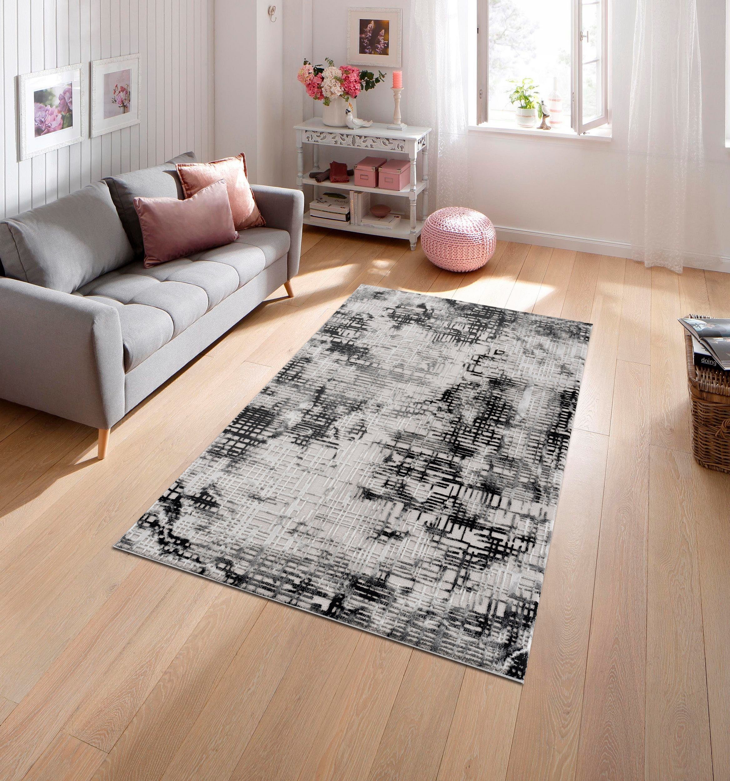 my home Teppich Cansu, rechteckig, Höhe: 12 mm, Vintage, dezenter Glanz, Ho günstig online kaufen