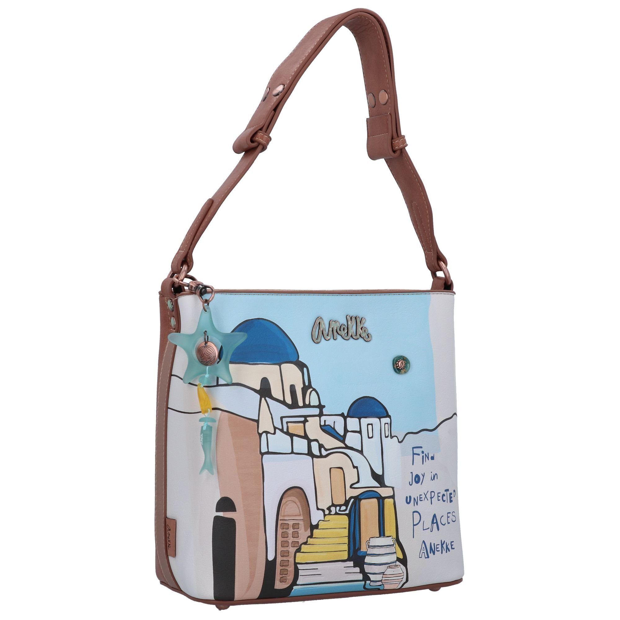 Anekke Schultertasche Mediterranean Sunrise, Polyurethan günstig online kaufen