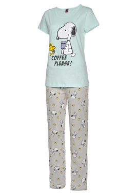 PEANUTS Pyjama (2 tlg., 1 Stück) mit Snoopy und Woodstock Druck