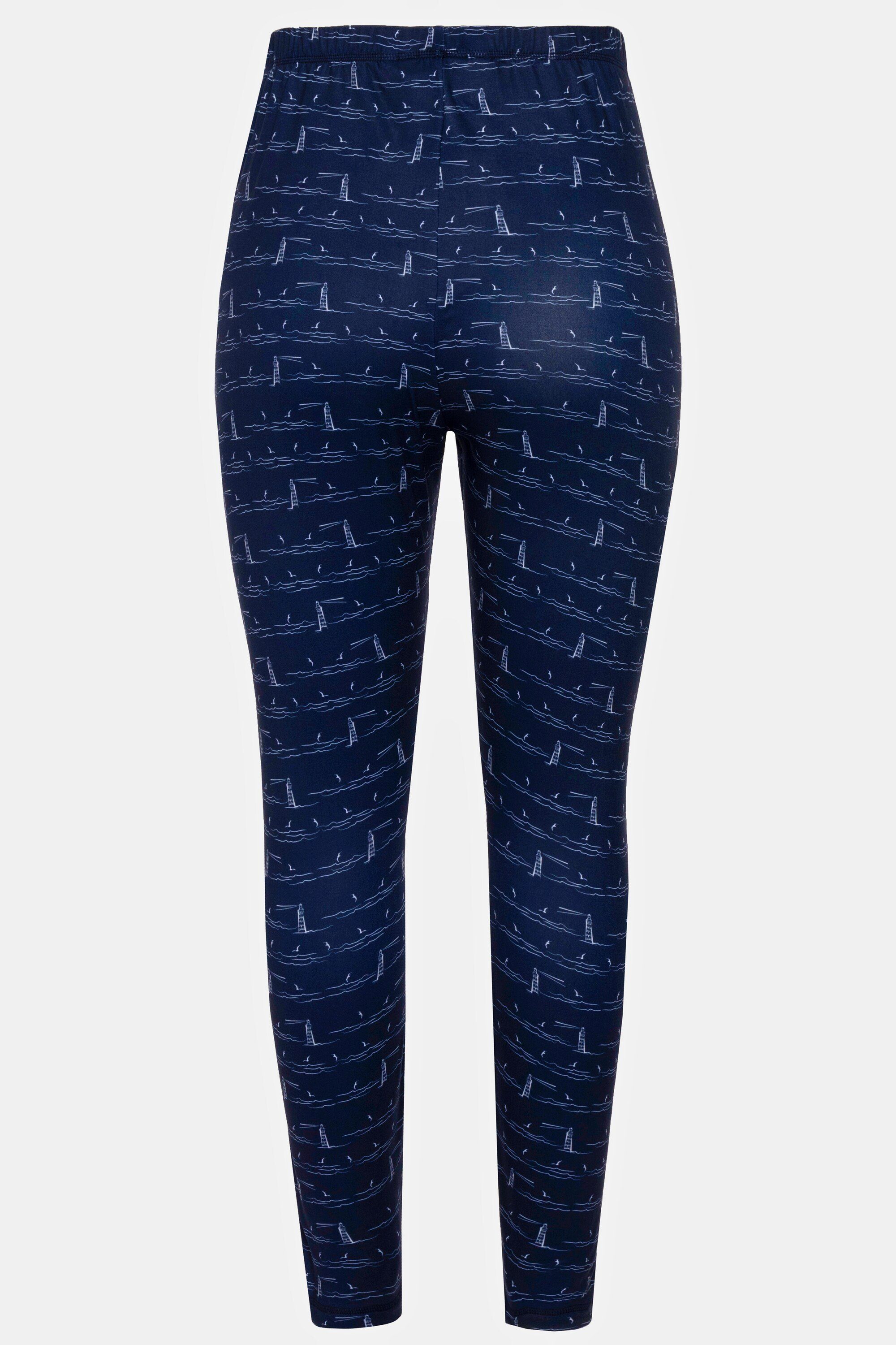 Popken Leuchtturm Ulla schnelltrocknend Funktions-Leggings Lederimitathose