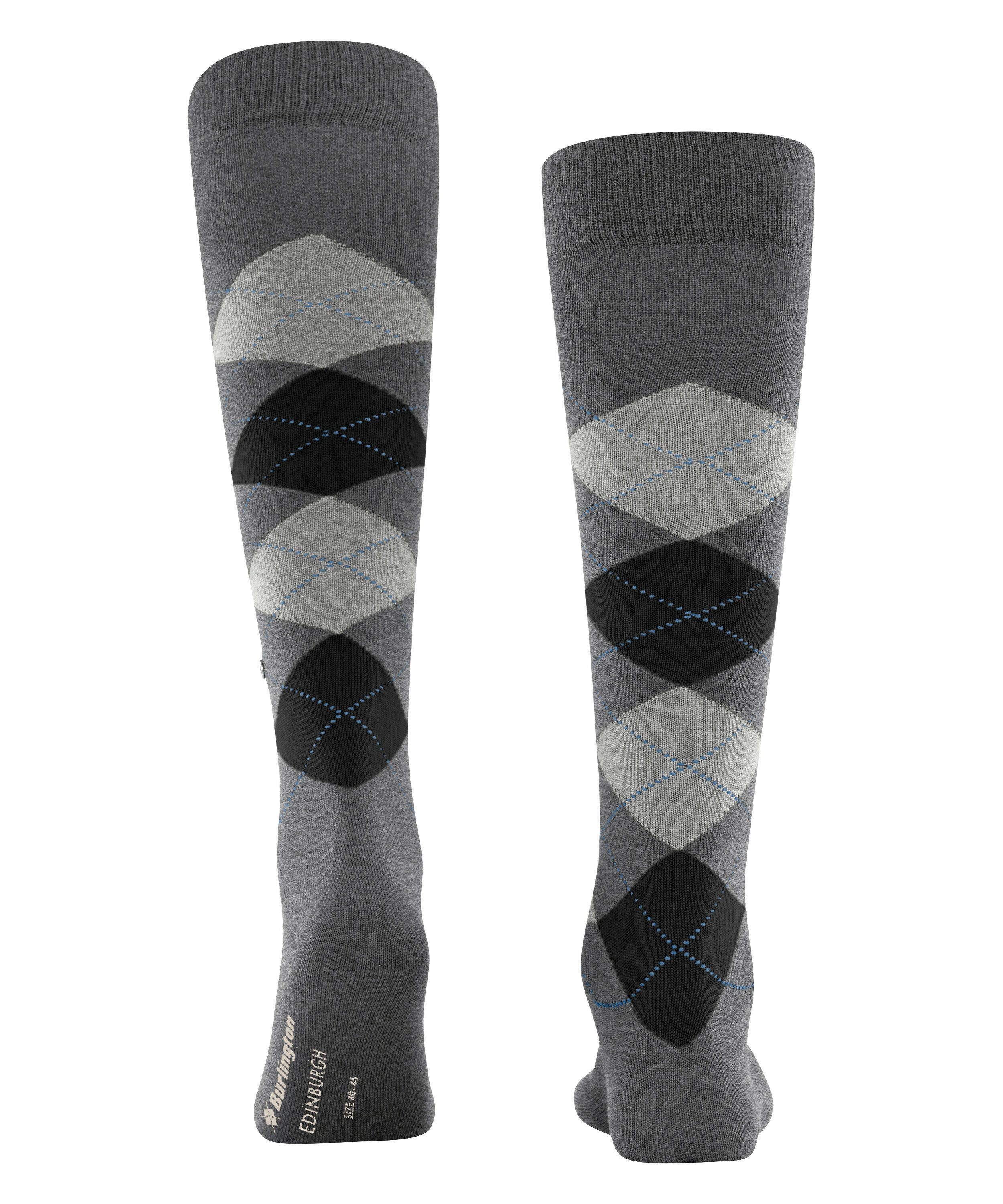 Burlington Kniestrümpfe Edinburgh Kniestrümpfe mit wärmender Schurwolle (1-Paar) mit wärmender Schurwolle