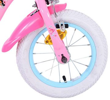 Volare Kinderfahrrad Disney Princess - Mädchen - Rosa - Zwei-Hand-Bremsen, bis 60 kg, 85% zusammengebaut, 12 oder 16 Zoll, Stahlfelgen