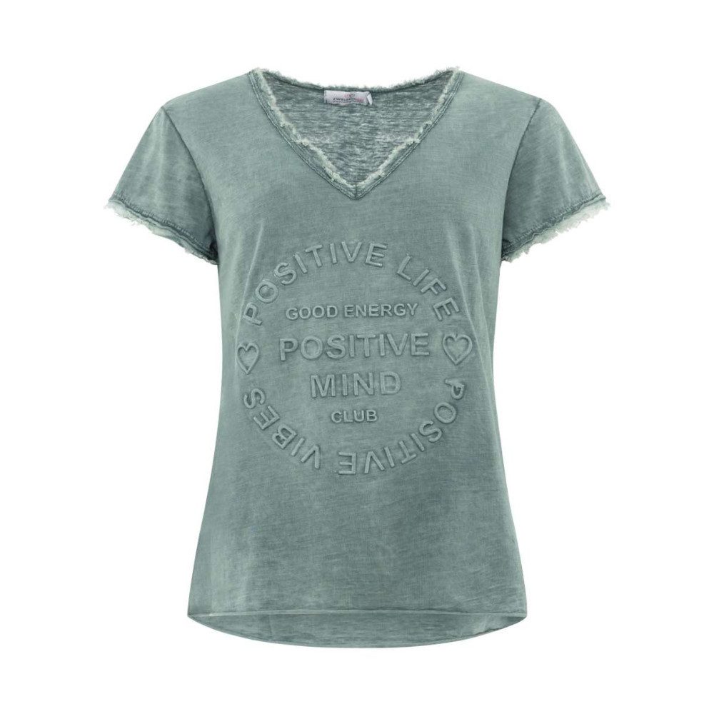 Zwillingsherz T-Shirt Damen T-Shirt Positive Mind in verschiedenen Farben A günstig online kaufen