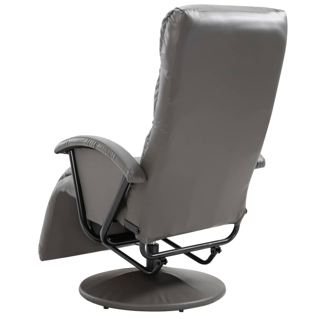 TV-Sessel vidaXL Grau Sessel (1-St) Kunstleder