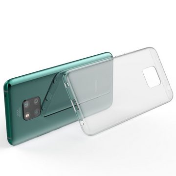 Nalia Smartphone-Hülle Huawei Mate 20 Pro, Klare Silikon Hülle / Extrem Transparent / Vergilbungsfrei / Stoßfest / Kratzfest / Durchsichtige Dünne Schutzhülle / Clear Phone Case / Soft Cover / Anti-Gelb / Flexibel / Handy-Schale Etui Bumper Phone Backcover Handycase Handycover