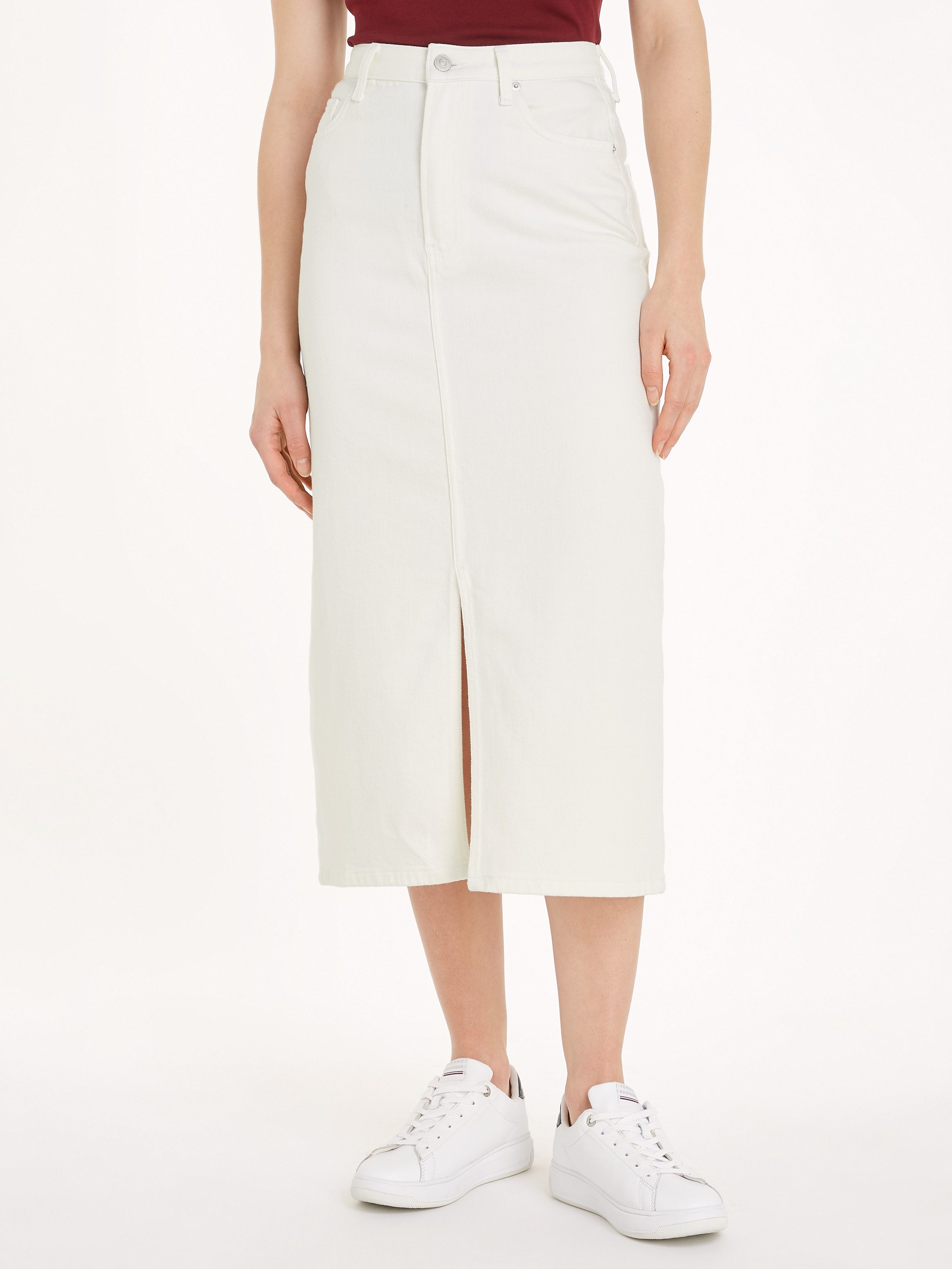 Tommy Hilfiger Bleistiftrock MIDI STRAIGHT SKIRT günstig online kaufen