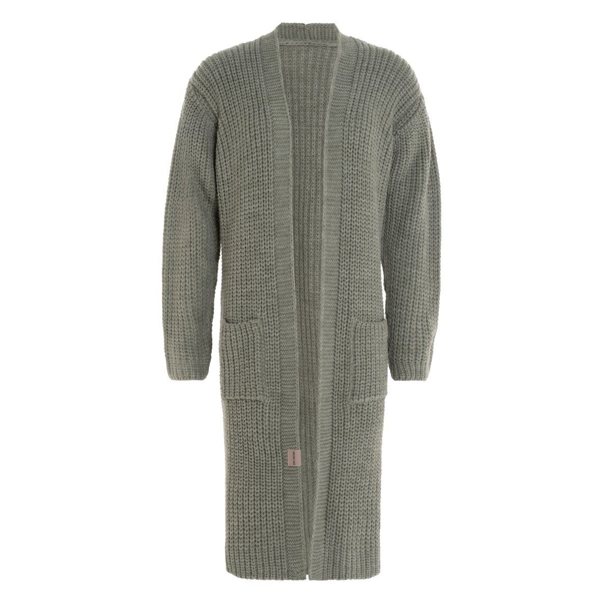 Knit Factory Strickjacke Marlo Lange Urban Green 40 42 Grün 40/42 (1-tlg) Modell Marlo, für Herbst, Winter