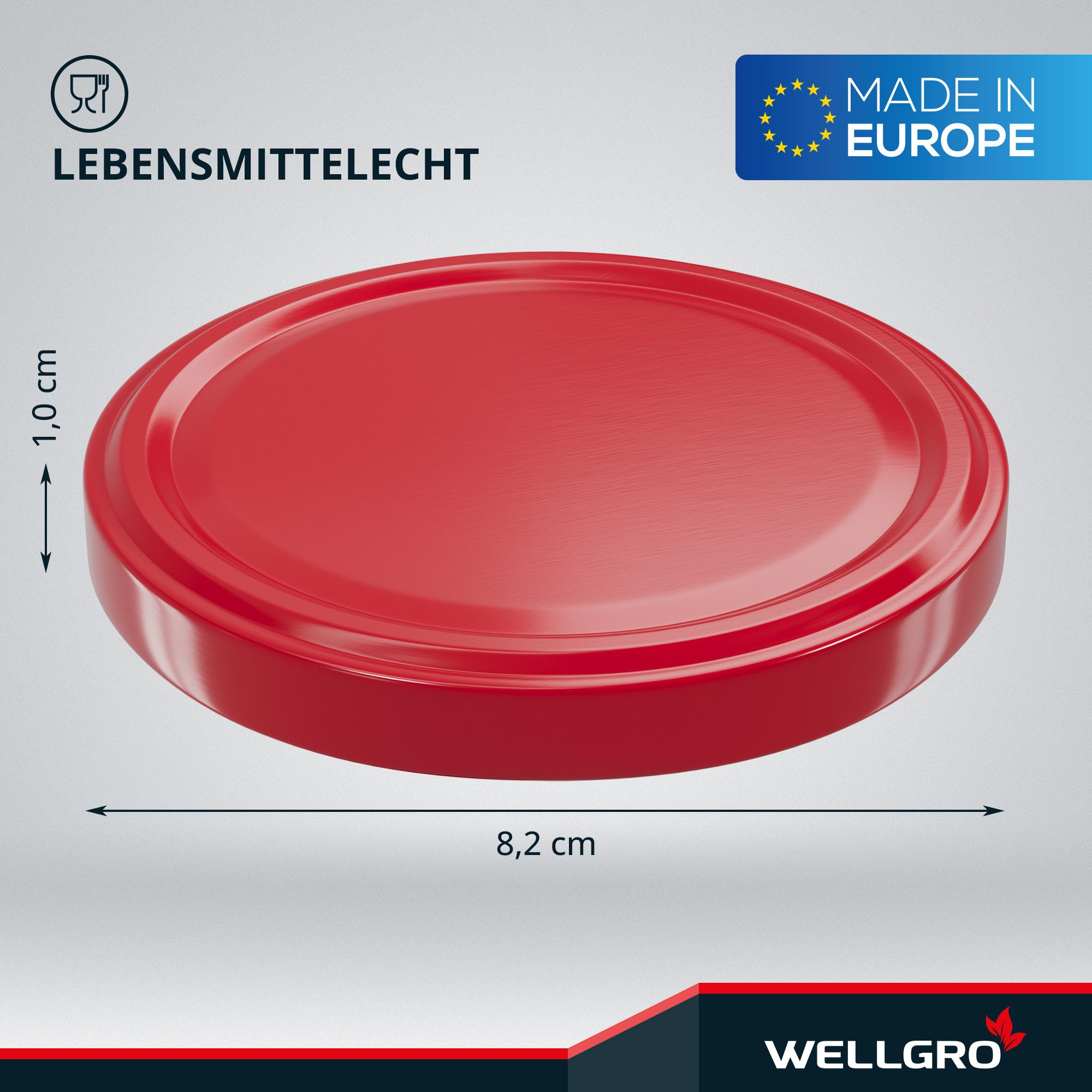 Wellgro Vorratsglas Einmachdeckel TO 82 - Twist-Off-Deckel, (50-tlg) – Bild 2 von 5