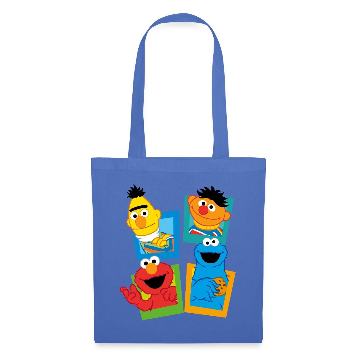Spreadshirt Henkeltasche Sesamstraße Kacheln Ernie und Bert Stoffbeutel (1-tlg)