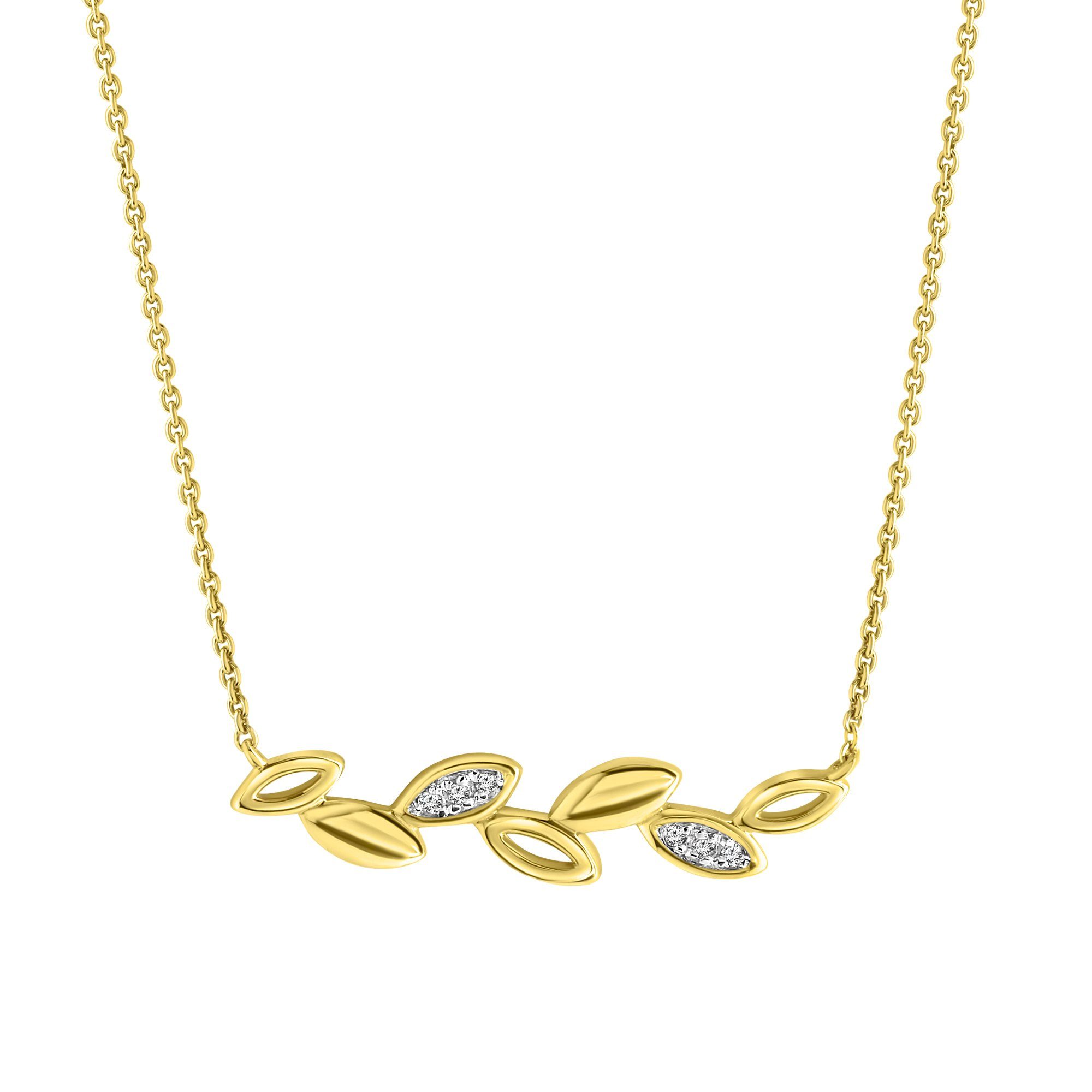 Fascination by Ellen K. Collierkettchen 375 Gold mit 6x Zirkonia weiß