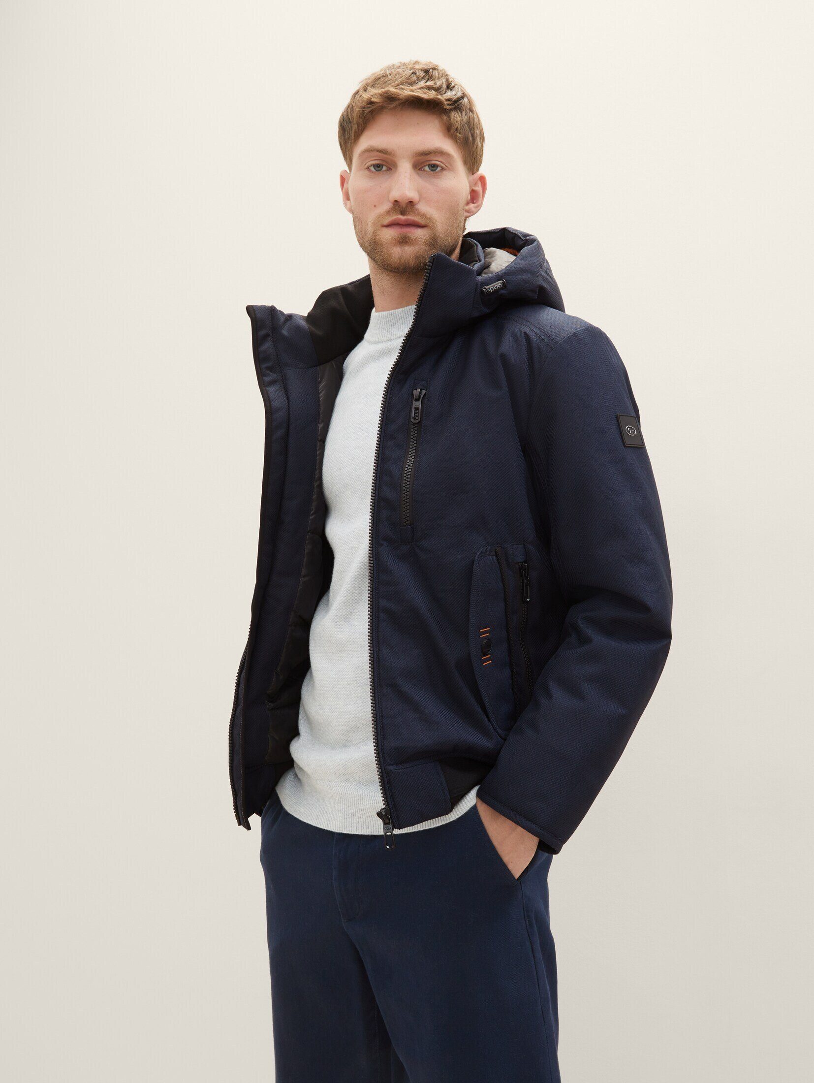 blue Steppjacke captain Gestepptes Blouson TAILOR sky TOM