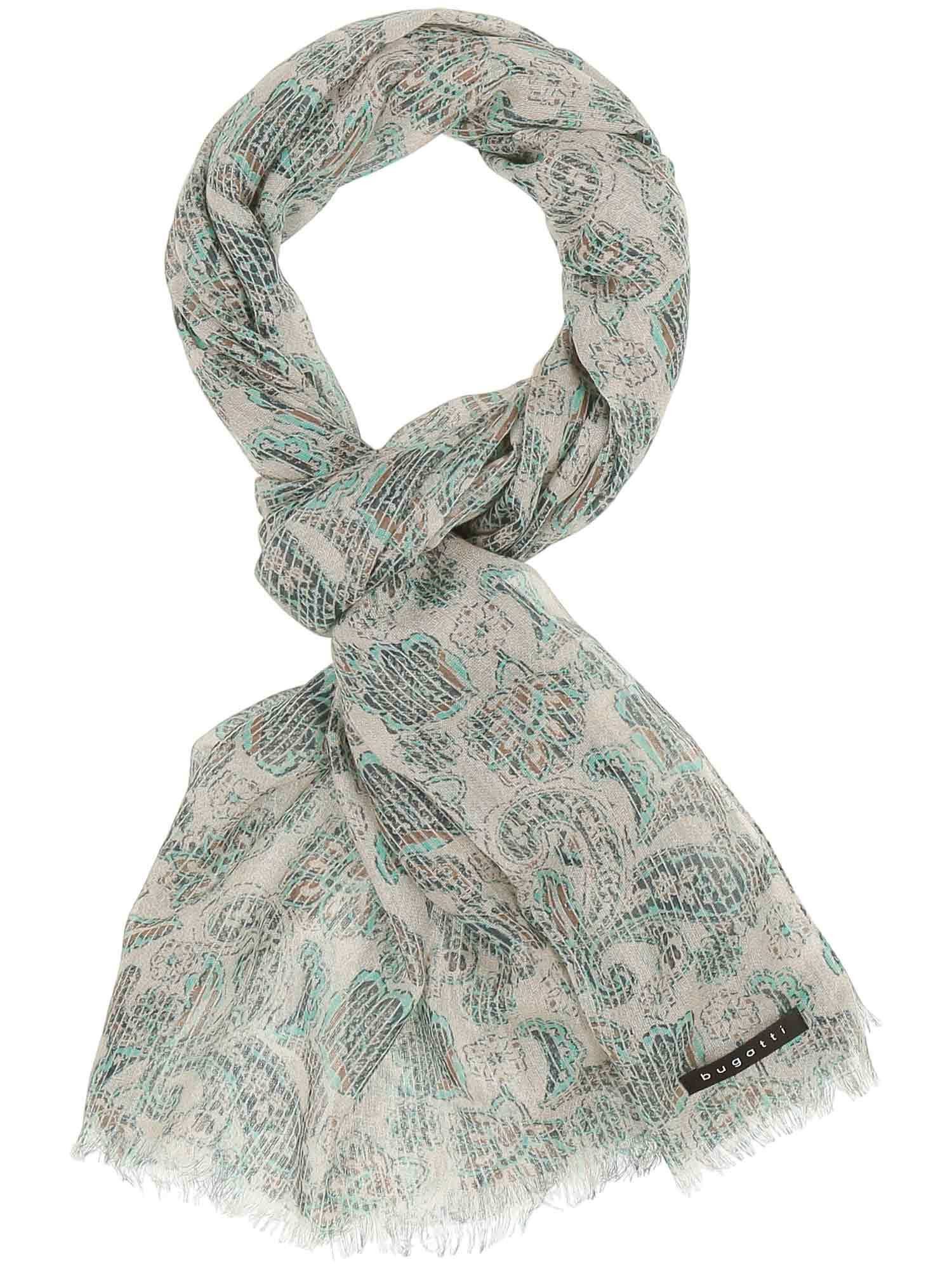 bugatti Modeschal Baumwolle Schal, (Schnittfranse)