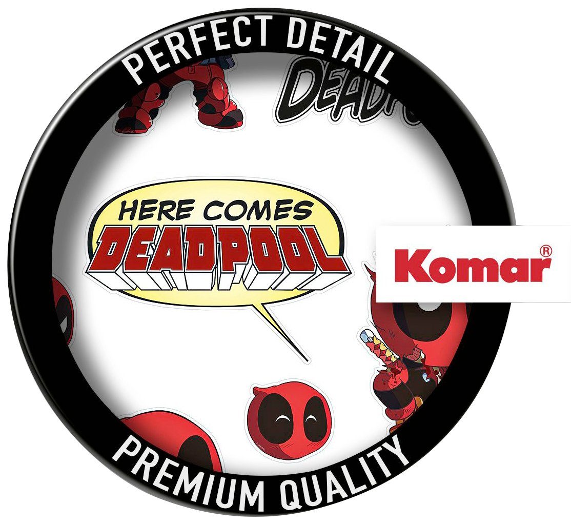 Komar Cute Deadpool x Wandtattoo Wandtattoo (12 St), (Breite cm Höhe), selbstklebendes 50x70
