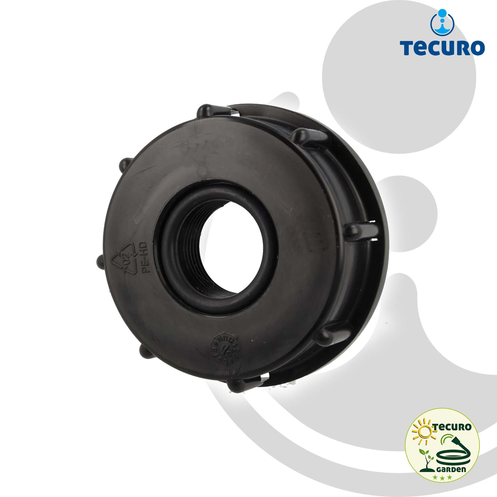 tecuro Regenwassertank IBC Adapter Anschlusskappe