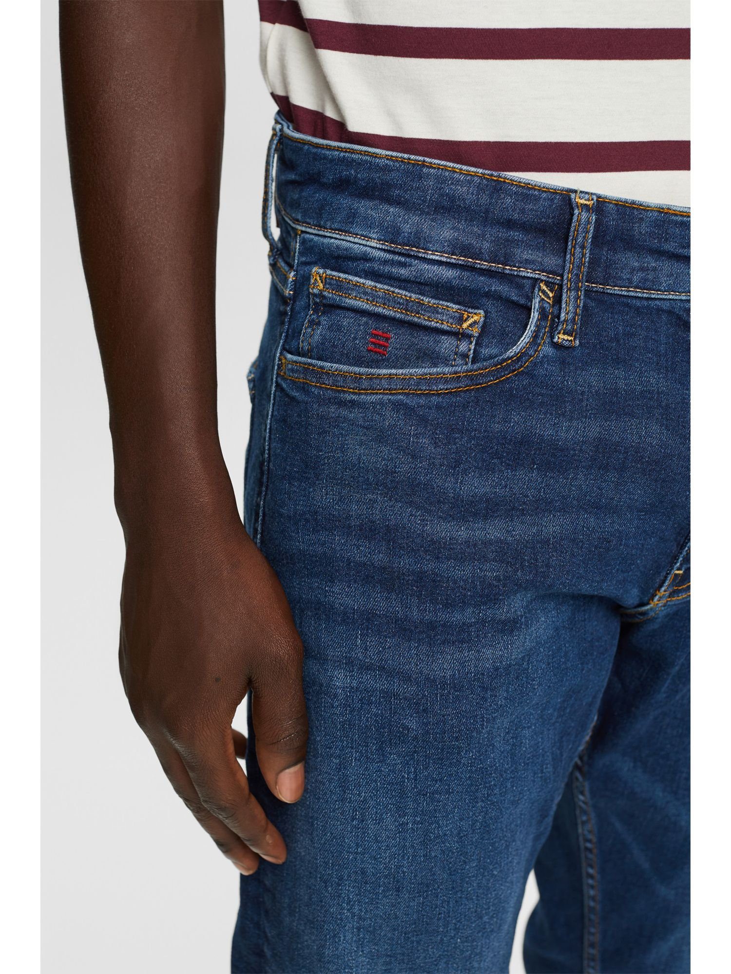 Esprit Slim-fit-Jeans Schmale Jeans Bundhöhe mittlerer mit