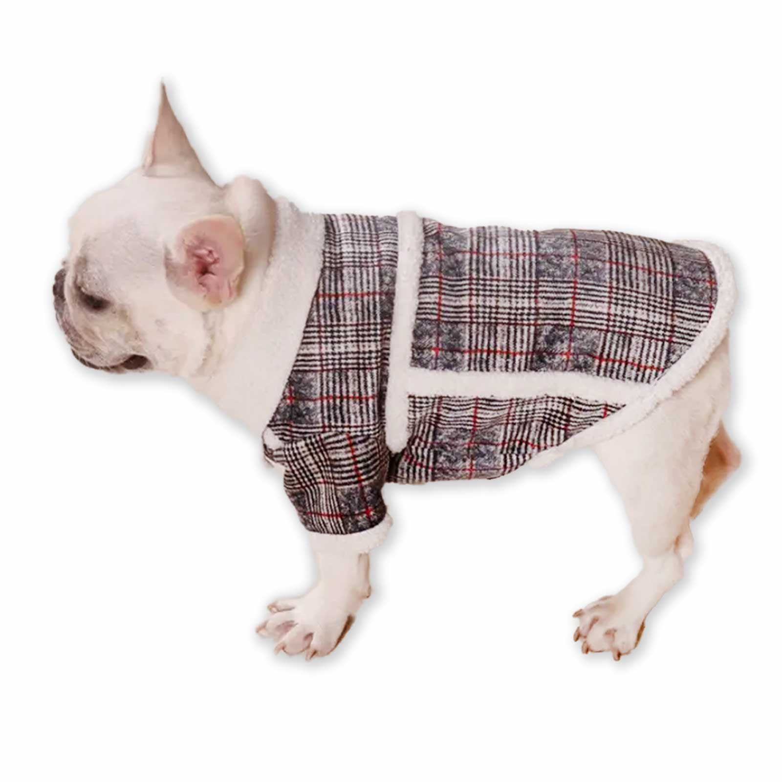 Monkimau Tierjacke Luxus Fleece-Mantel für Hunde - L