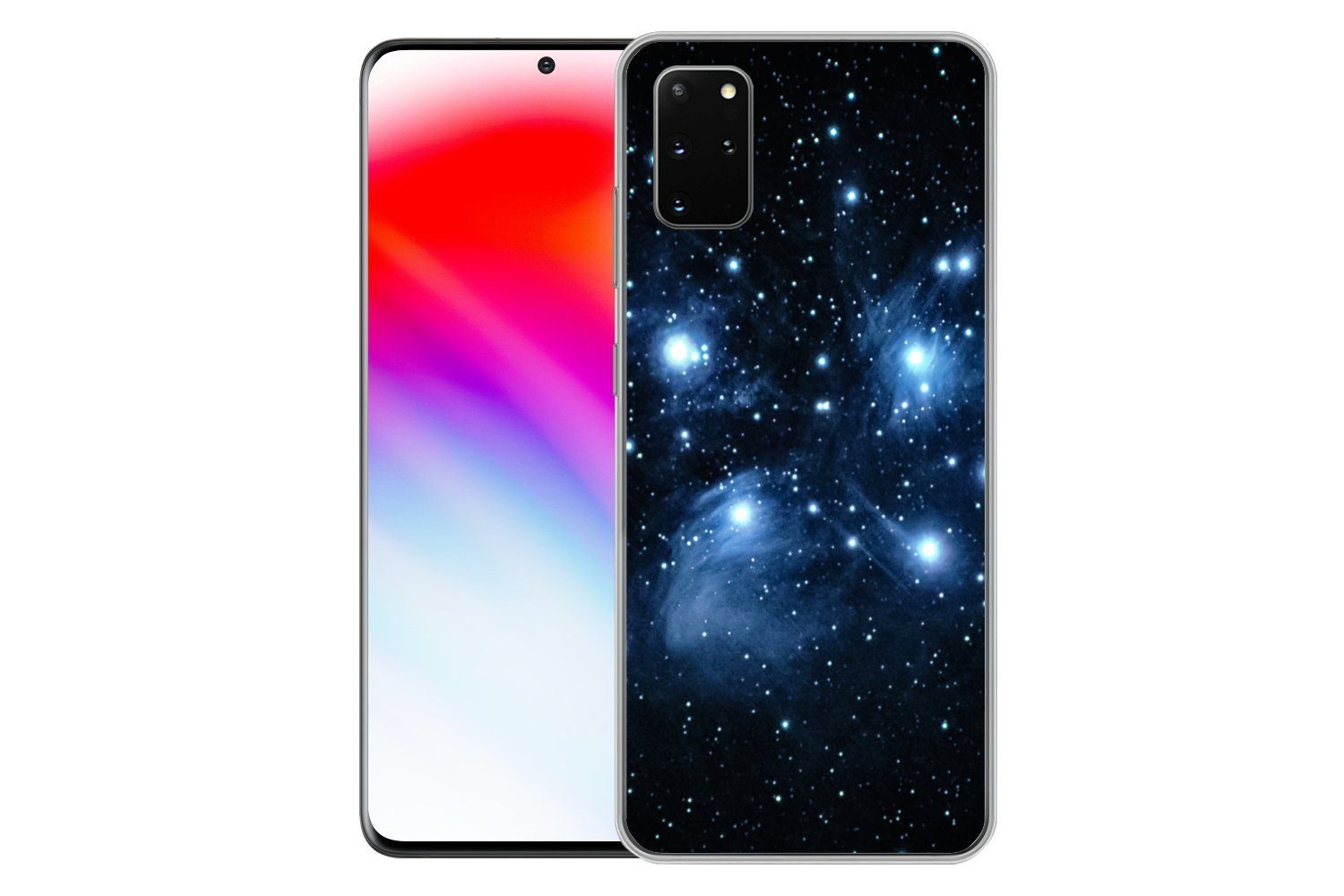 MuchoWow Handyhülle für Samsung Galaxy S20 Plus Universum - Planeten - Sterne - Jungen - M, Phone Case, Silikon, Schutzhülle Dünn