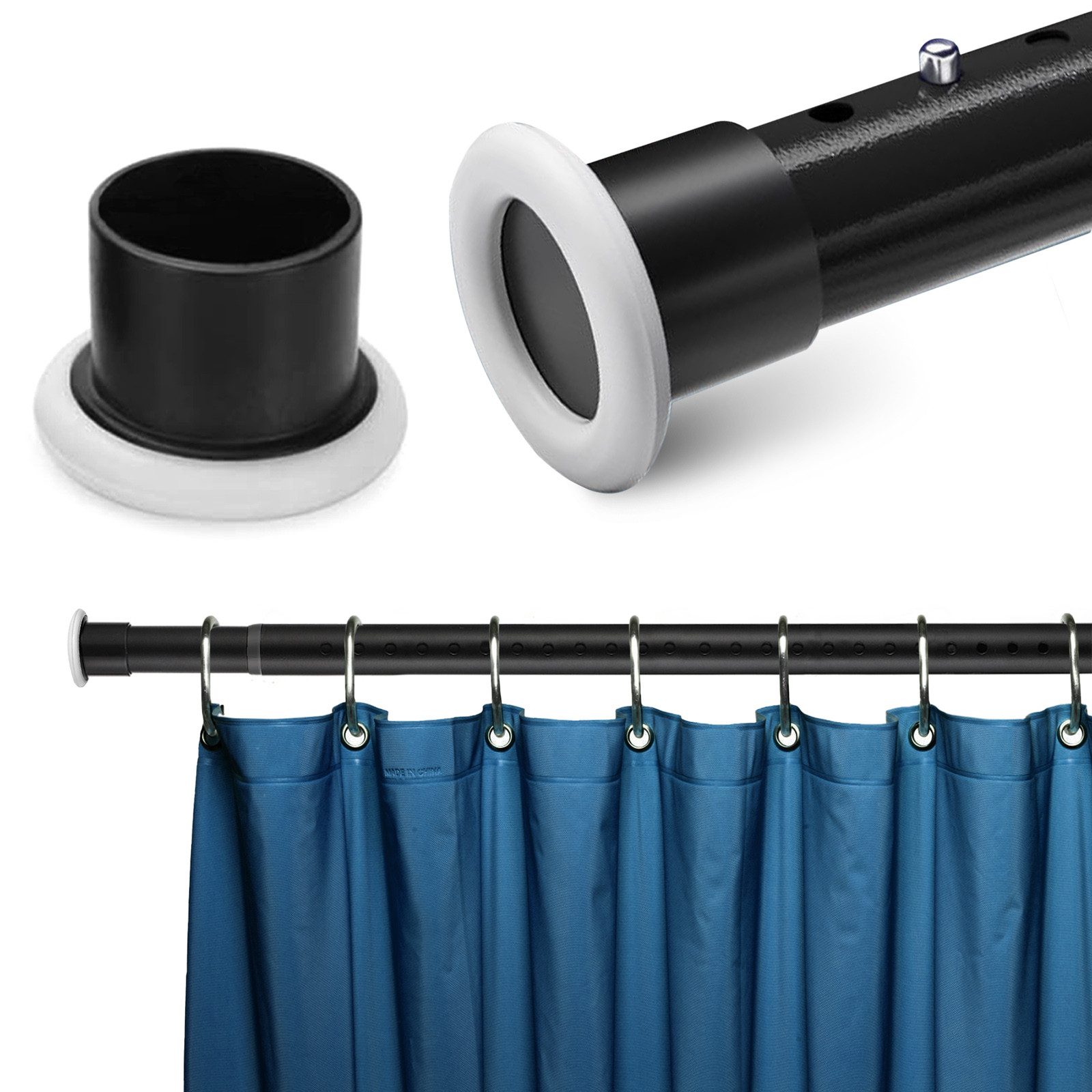 CALIYO Klemmstange Teleskopstange 210-260/260-310/310-360 CM Vorhangstange günstig online kaufen