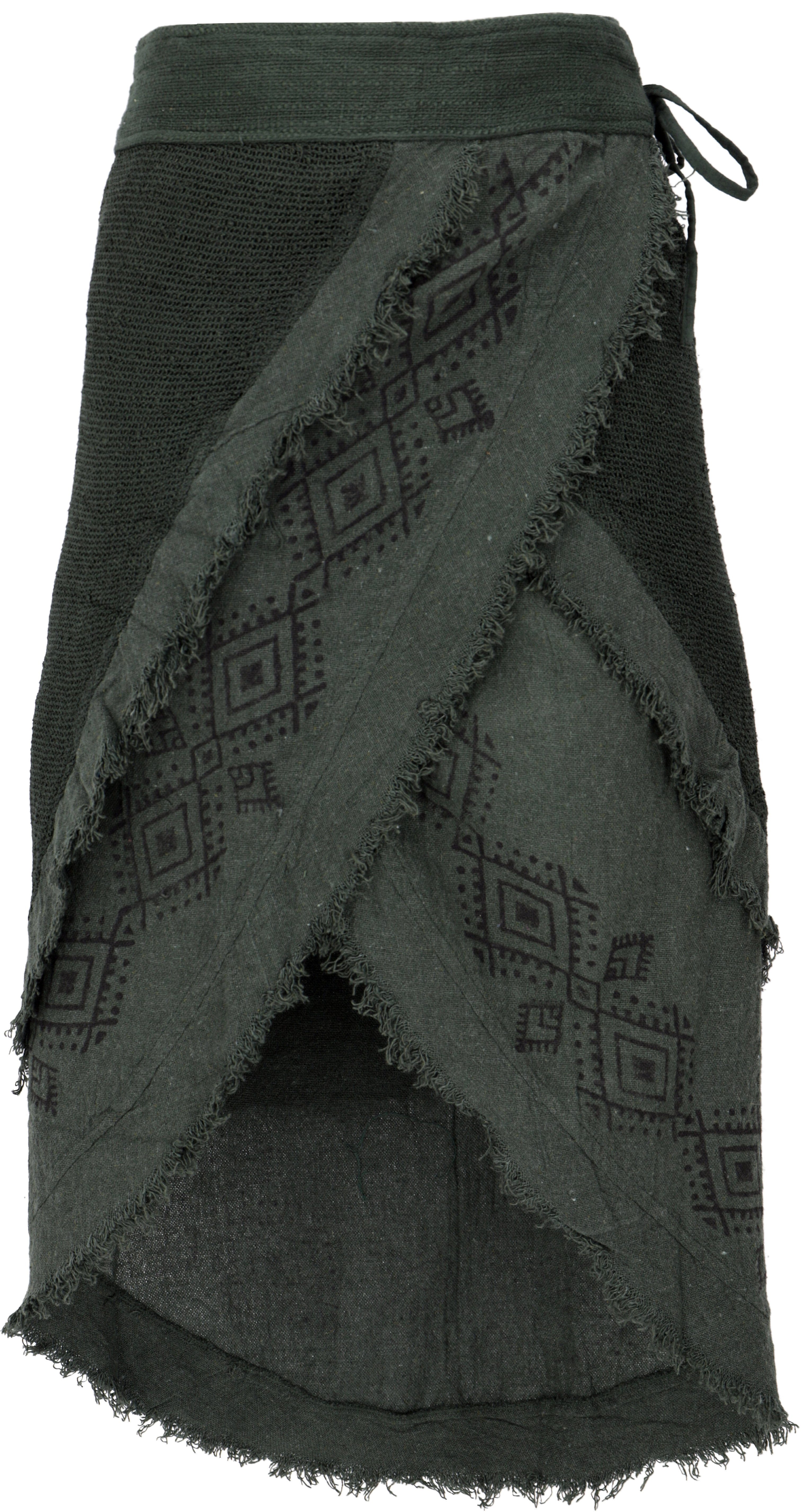 Guru-Shop Minirock Goa Wickelrock, Tribal Lagenlook günstig online kaufen