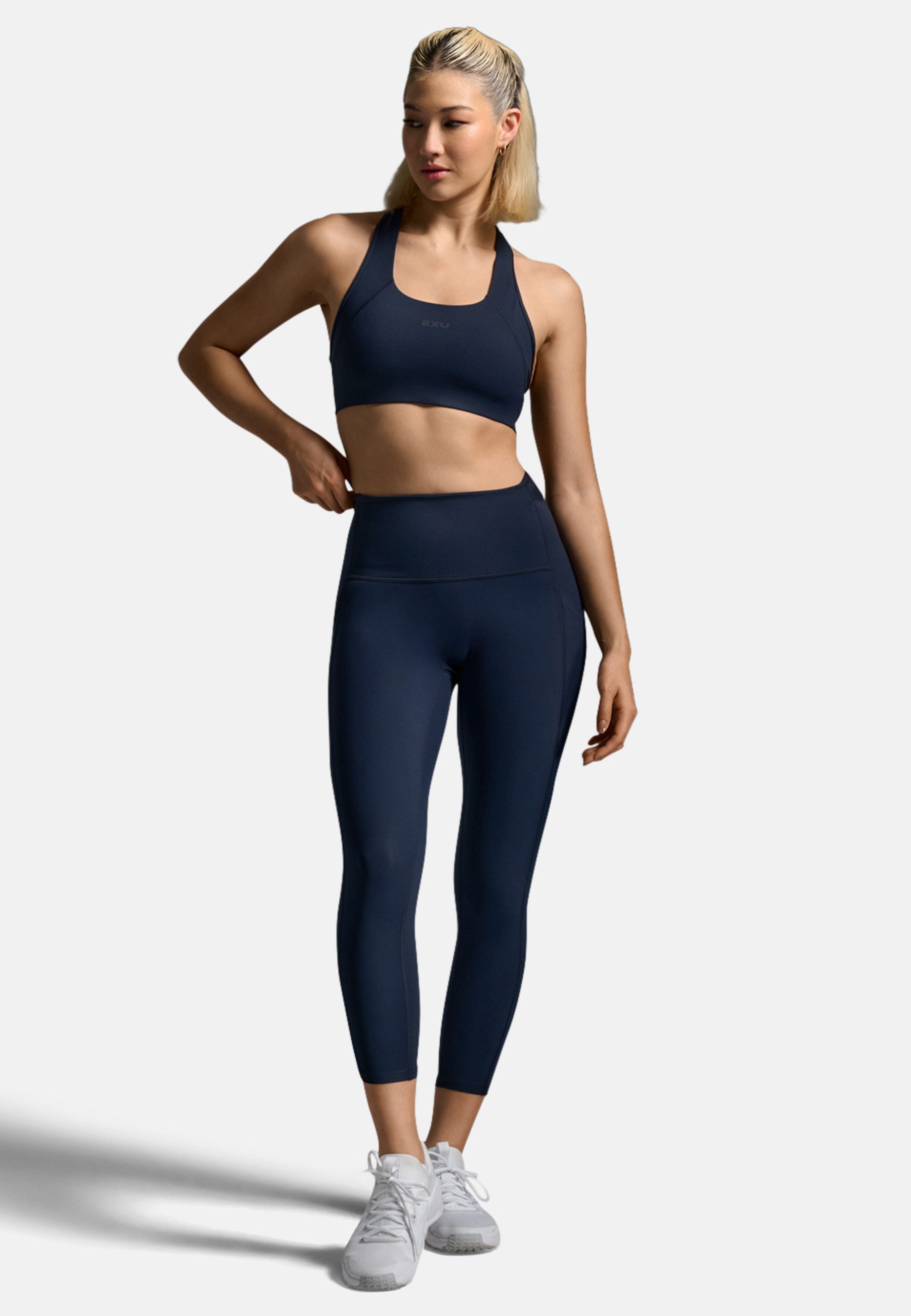 2xU Lauftights Form Stash Hi-Rise Compression 7/8 (1-tlg)