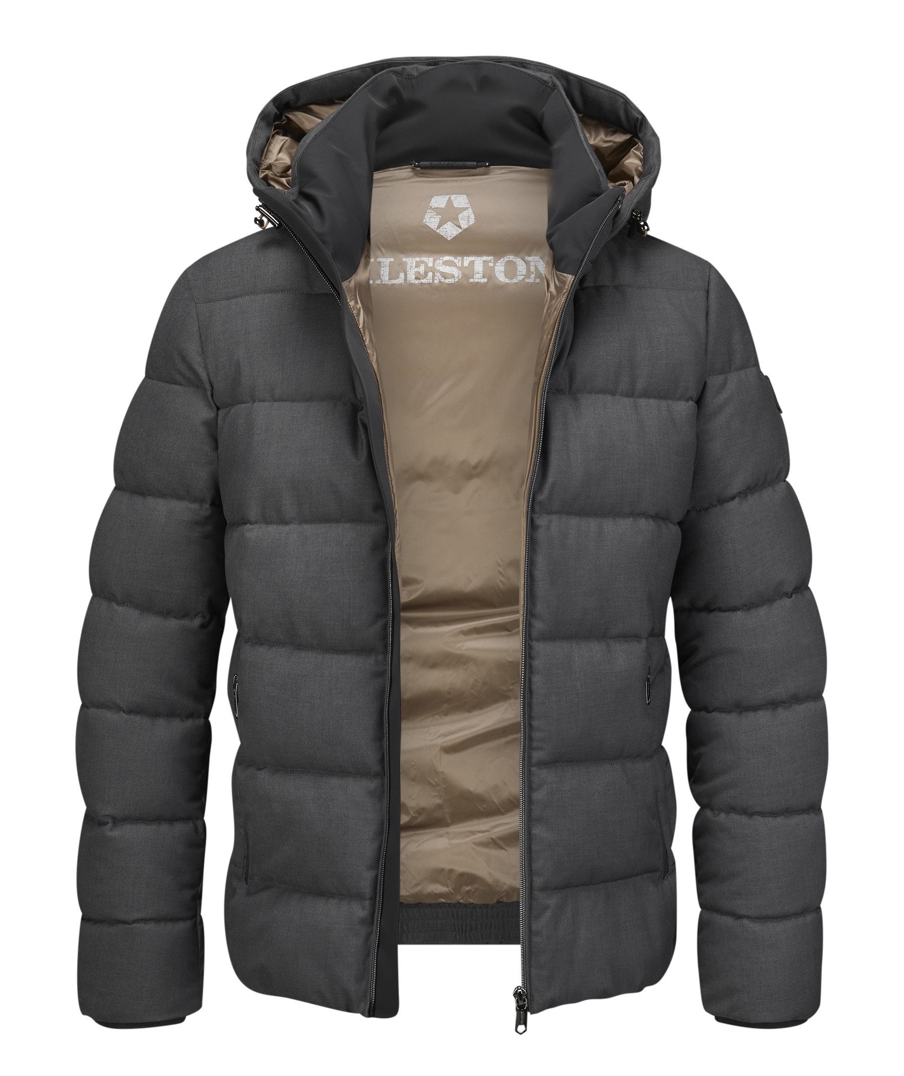 Milestone Steppjacke MSMauro in Wolloptik mit Kapuze, atmungsaktiv, winddic günstig online kaufen