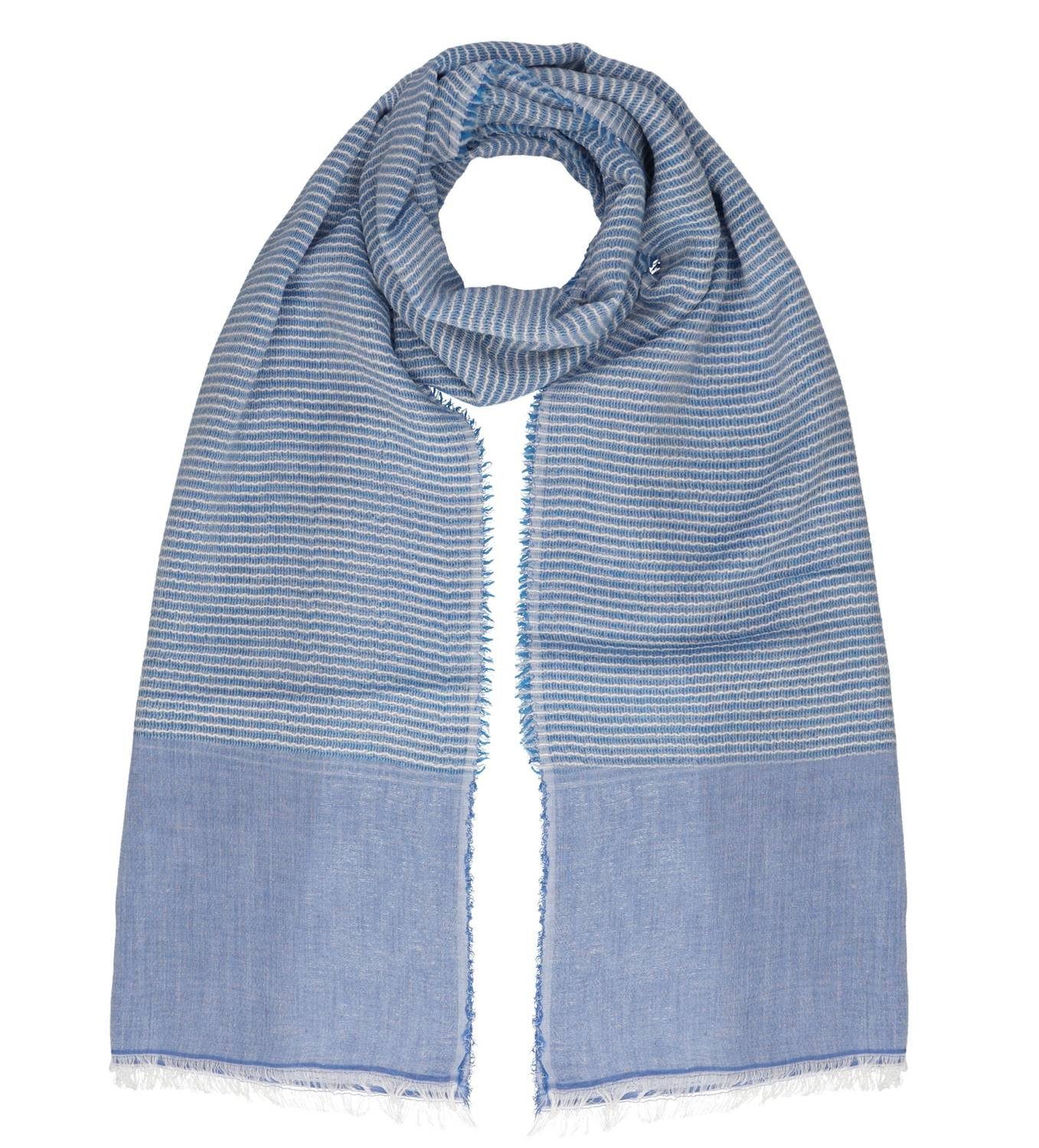 Hat You Modeschal Damen Halstuch für den Sommer, Made in Italy, Damen Schal, 70x190cm Blue