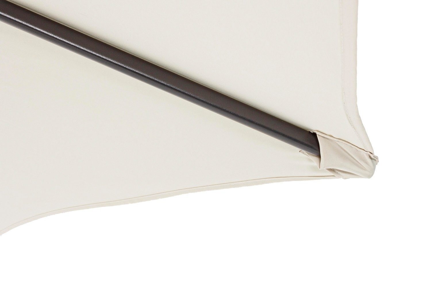 Bizzotto Sonnenschirm KALIFE, Beige, Ø 300 cm, Aluminium, Kippfunktion, Polyesterschirm