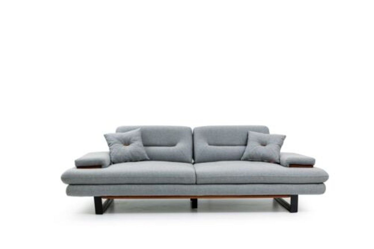 JVmoebel 3-Sitzer Modern Möbel Wohnzimmer Sitzer Sofa Europa 1 Teile, 238cm, in big 3 xxl Designer Made grau