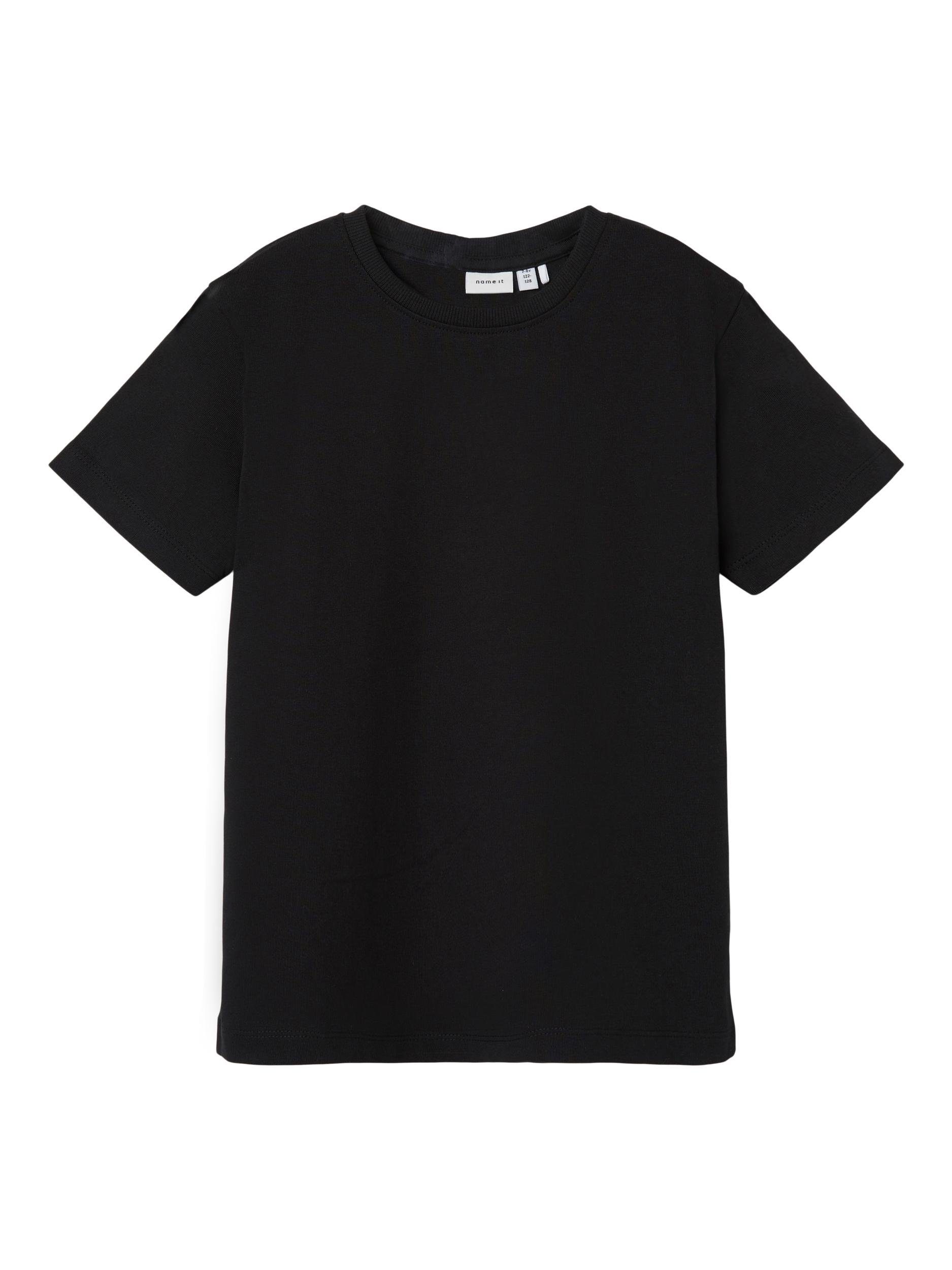 NKMTORSTEN LOOSE black TOP It T-Shirt Name S/S