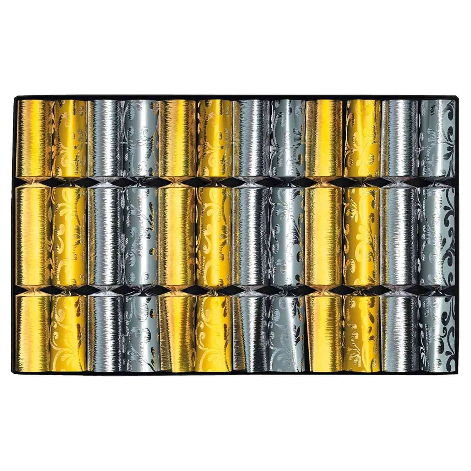 Nico Hängedekoration Knallbonbon Gold & Silber 18cm/12.St.