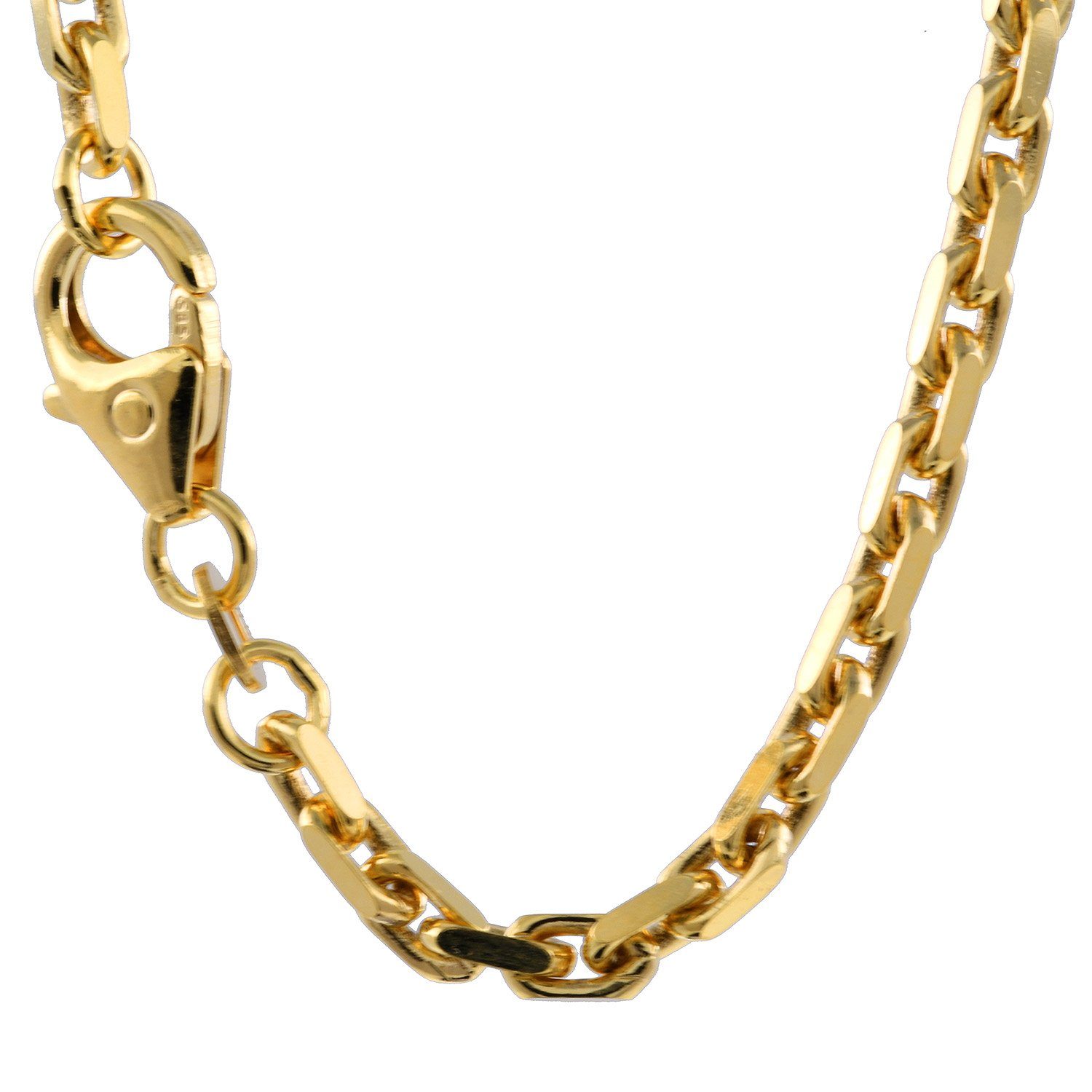 HOPLO Goldkette Ankerkette diamantiert Länge 55cm - Breite 2,5mm - 750-18 K günstig online kaufen