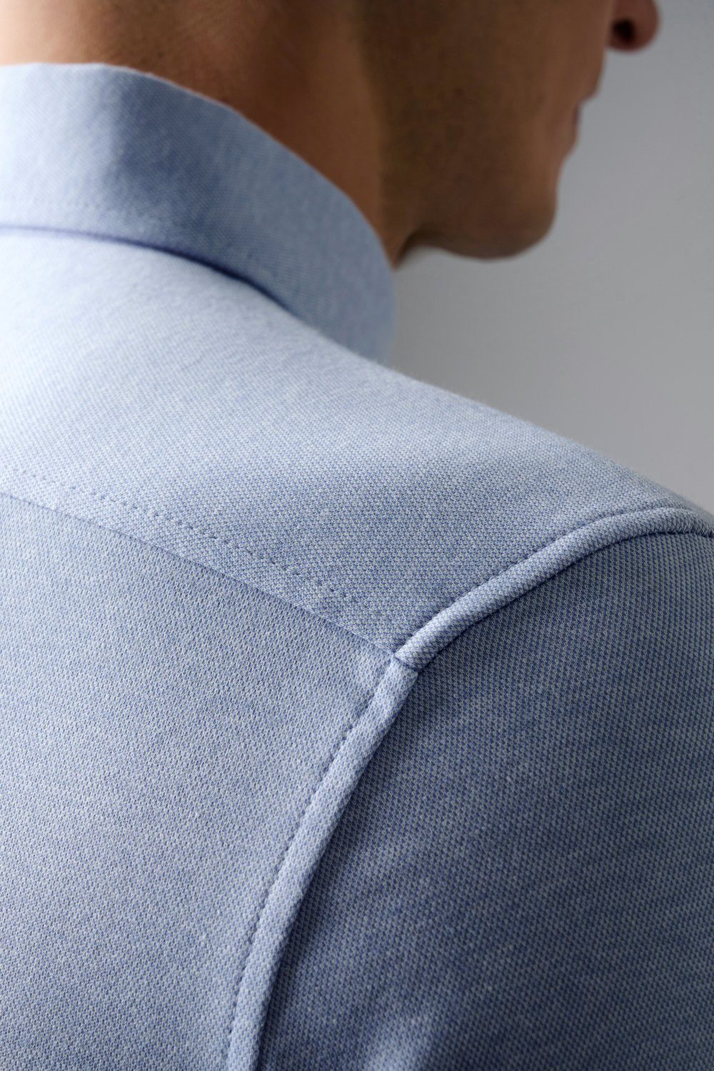 DESOTO Langarmhemd Jerseyhemd Essential Hai langarm Flexibler Stretch