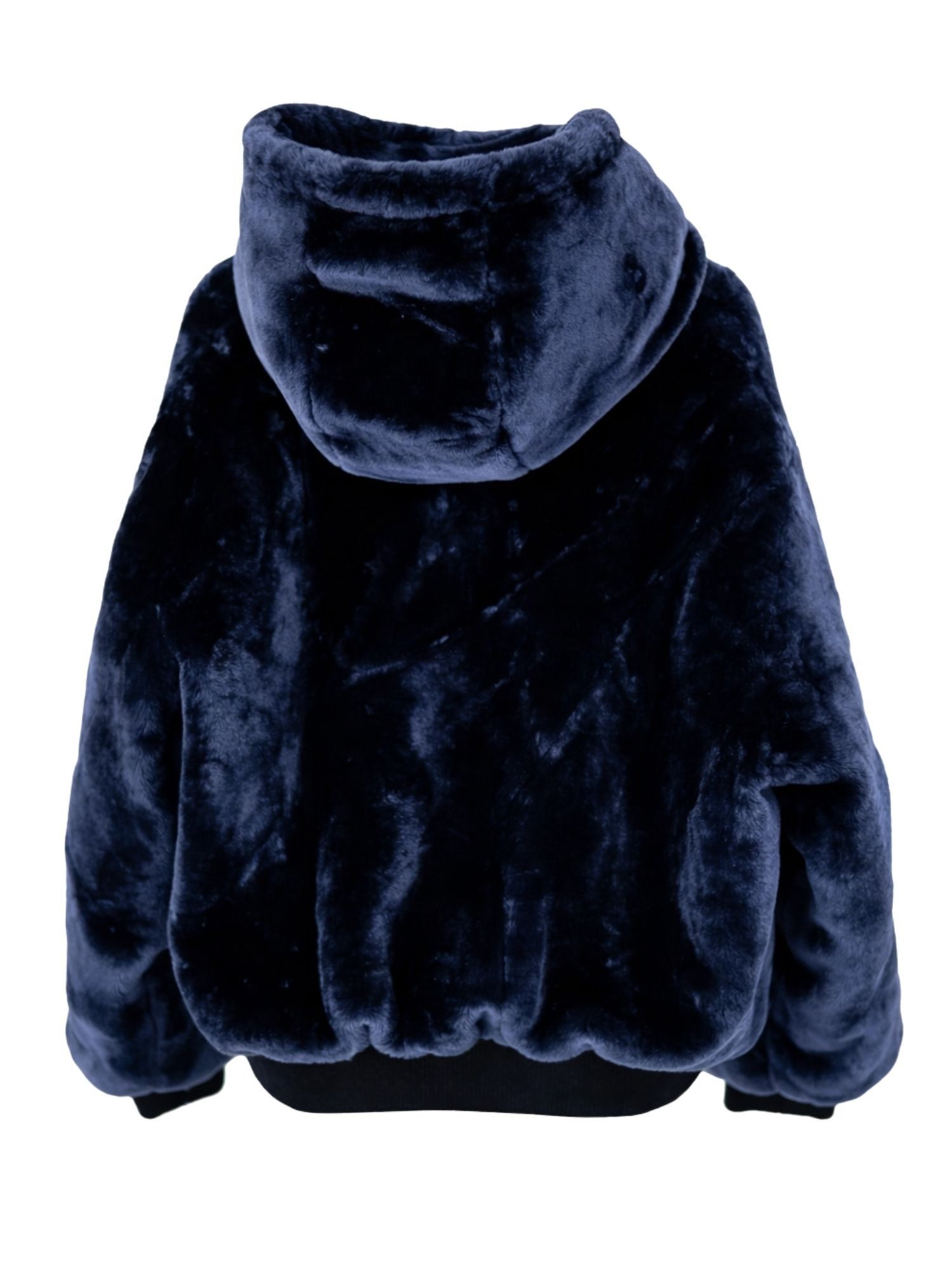 LEMONI Winterjacke Winter-Wendejacke mit Kapuze 2 in 1 für Mädchen - dunkelblau Wendejacke