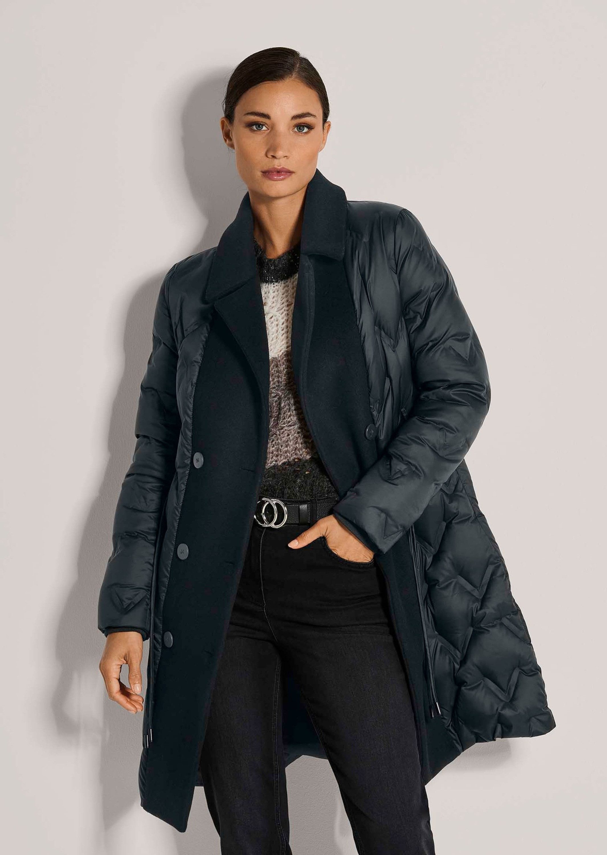 MADELEINE Kurzmantel Eleganter Wintermantel für kühle Tage Zweireiher mit R günstig online kaufen