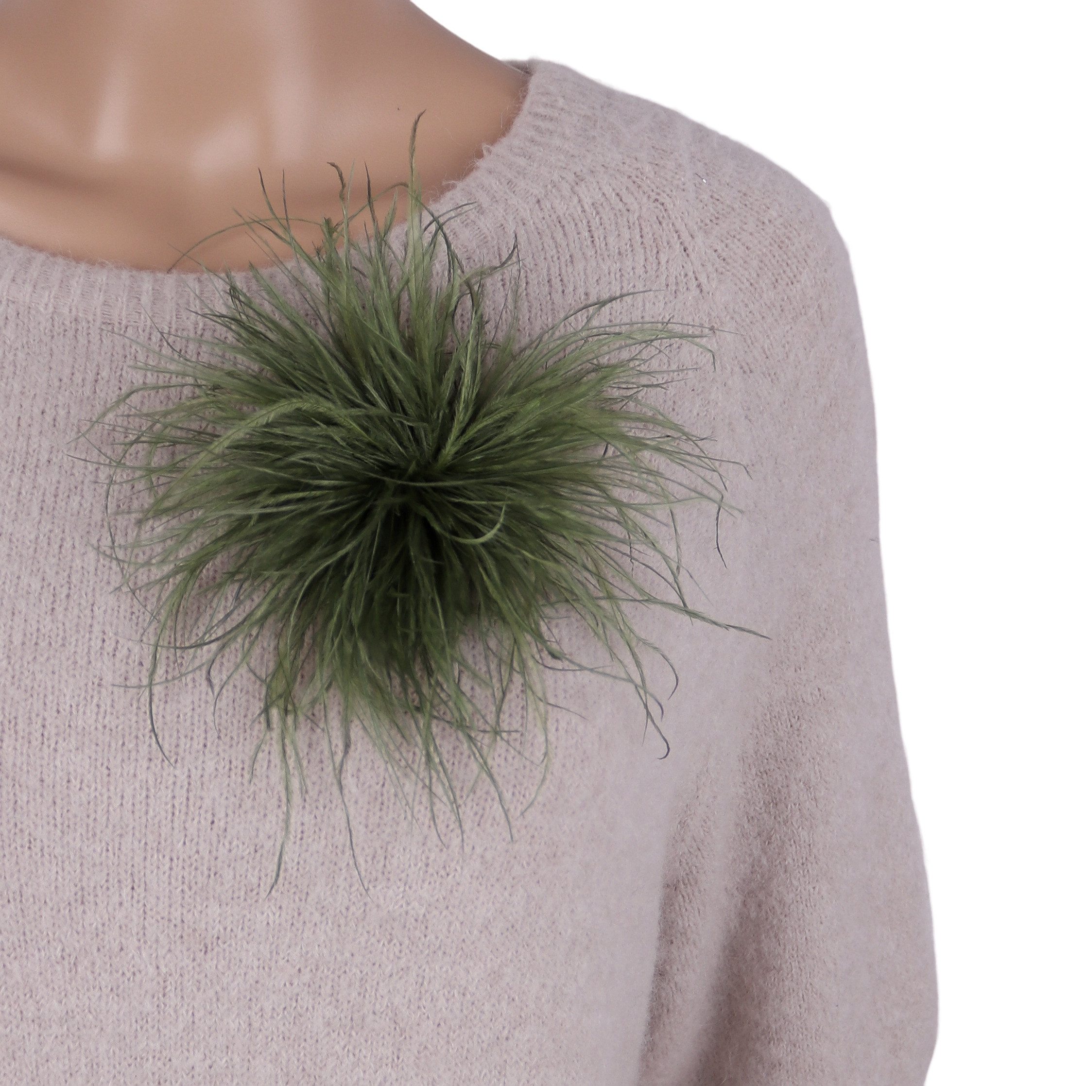 MIRROSI Brosche Edler Federbrosche, Feder-Anstecker im Boho-Vintage Stil, A günstig online kaufen