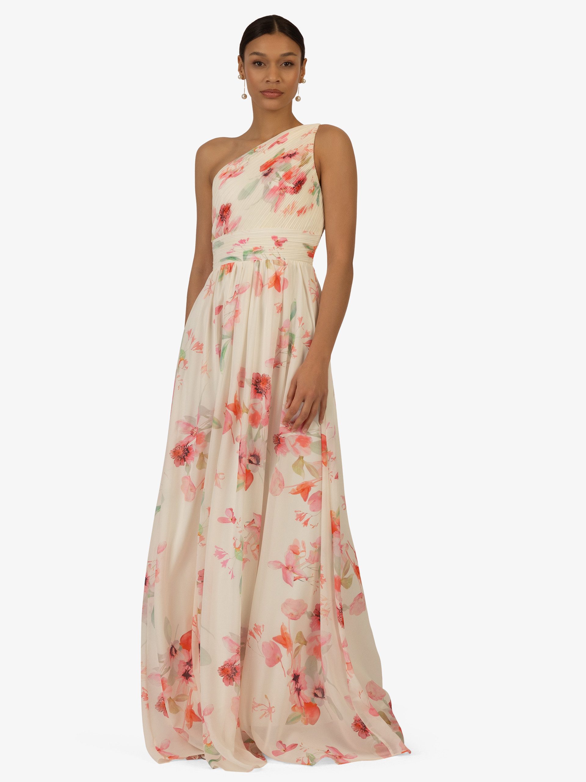 Kraimod Abendkleid allover mit großen Blüten