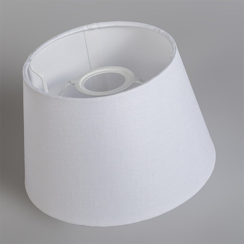 Qazqa Lampenschirm Rond schuin linnen günstig online kaufen