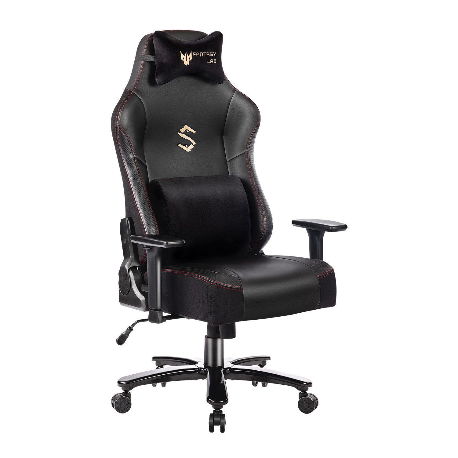 FANTASYLAB Gaming-Stuhl Massage, 180KG Belastbarkeit, 55x52cm günstig online kaufen