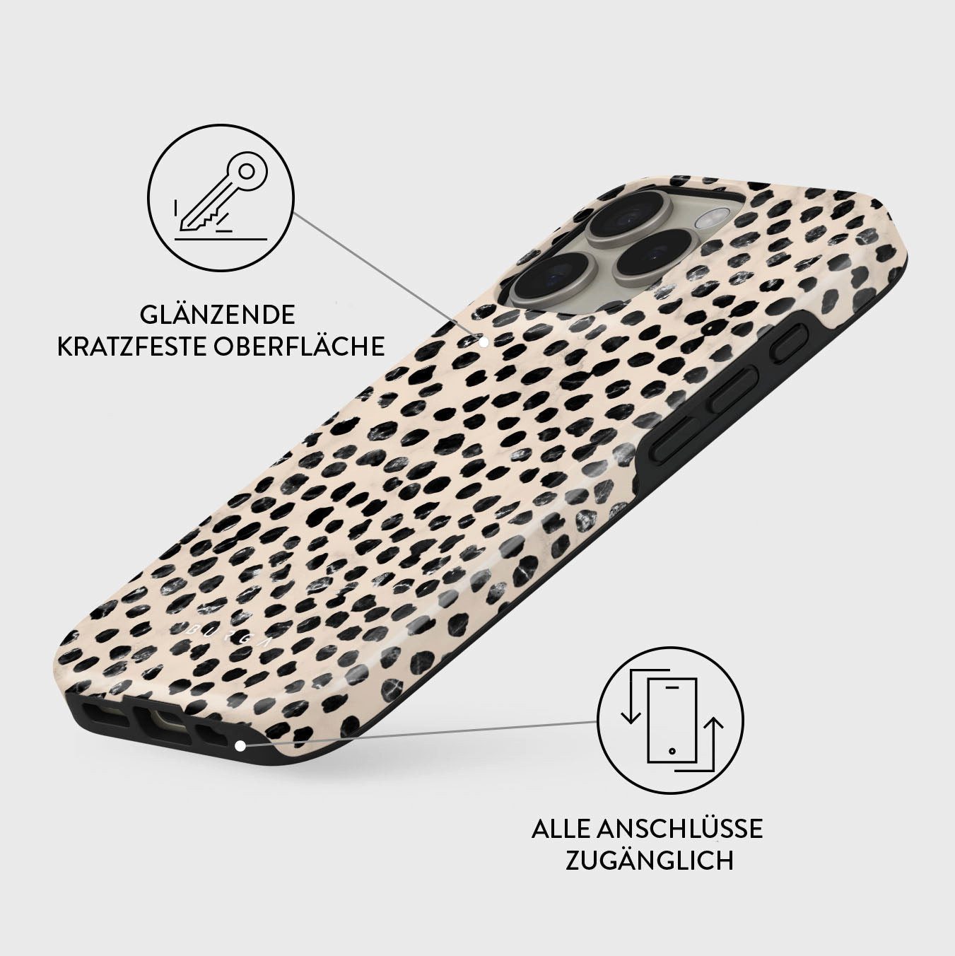 BURGA Handyhülle MusicSet: MagSafe Case Almond Latte iPhone 16 Pro + AirPod Case 3.Gen