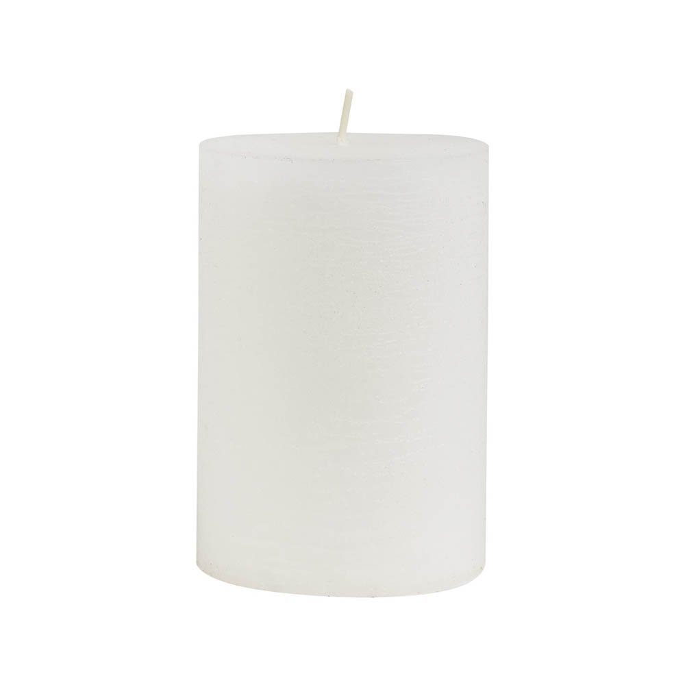 Ib Laursen Настольные лампы Kerze RUSTIK weiß H10cm D7cm Brenndauer 35Std. durchgefärbte Stumpenkerze