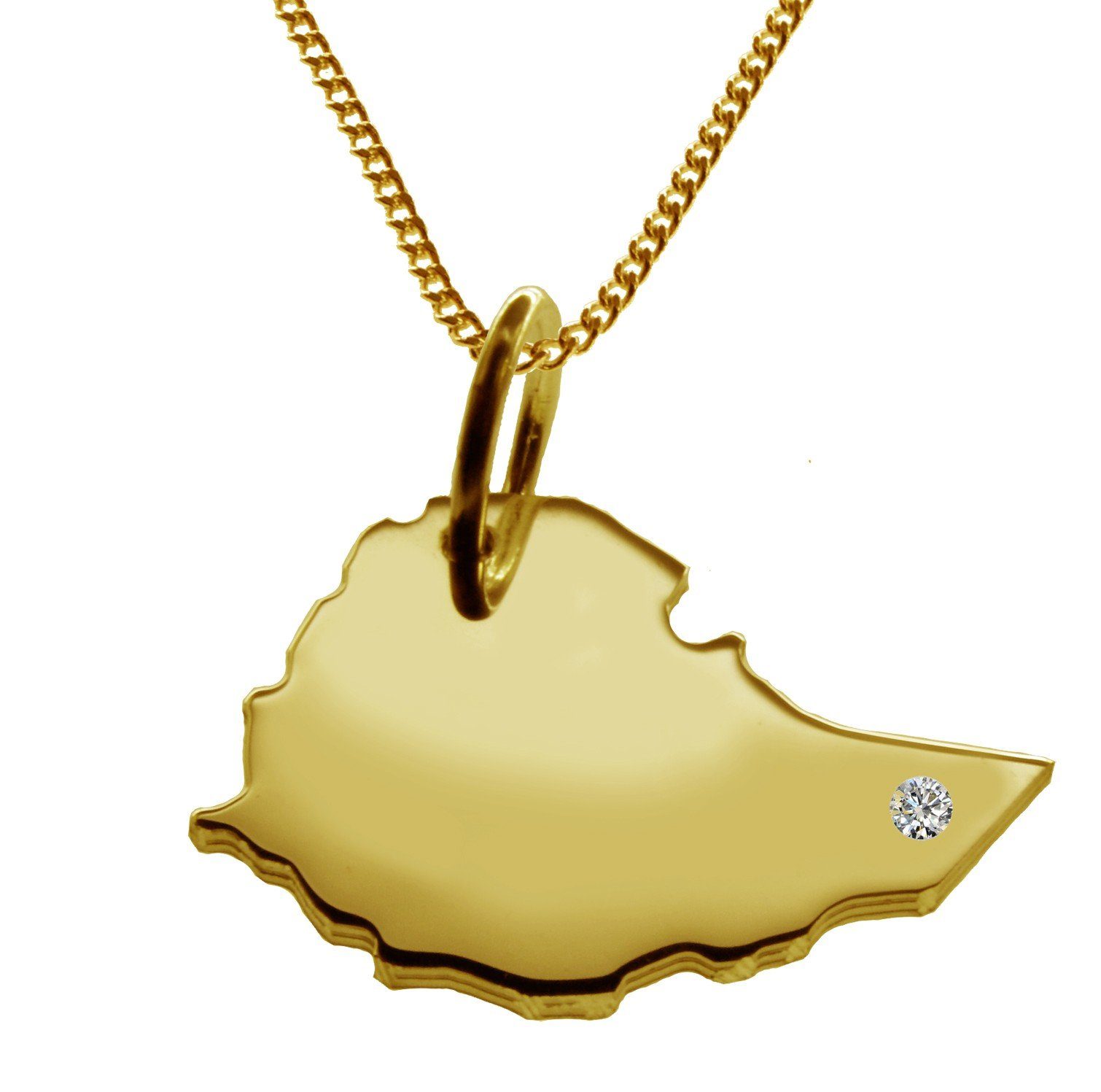 schmuckador Kette mit Anhänger 50cm Halskette   Äthiopien Anhänger mit ...