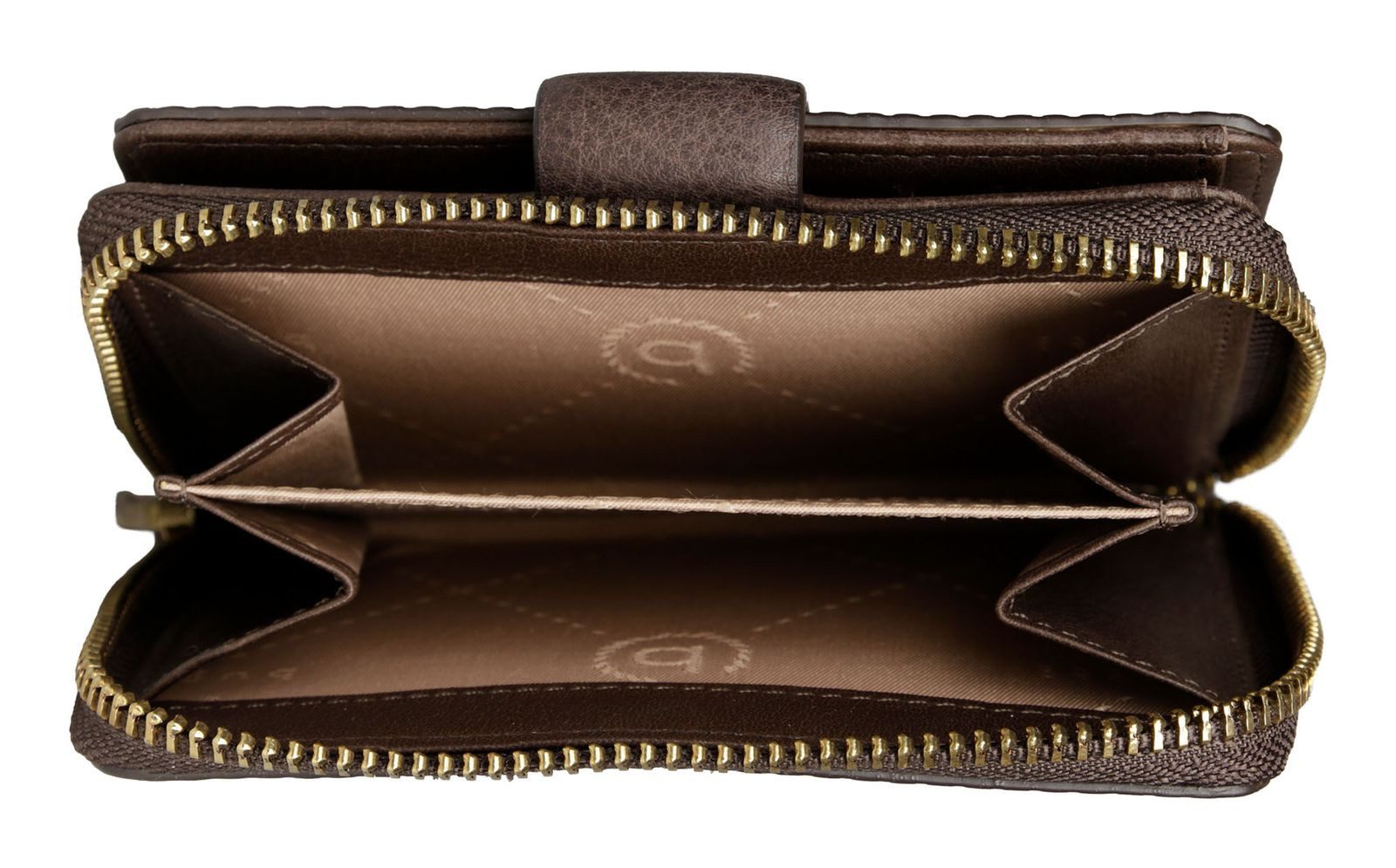 bugatti Geldbörse Lady Zip Around Wallet, aus echtem Rindsleder mit RFID-Blocker Schutz