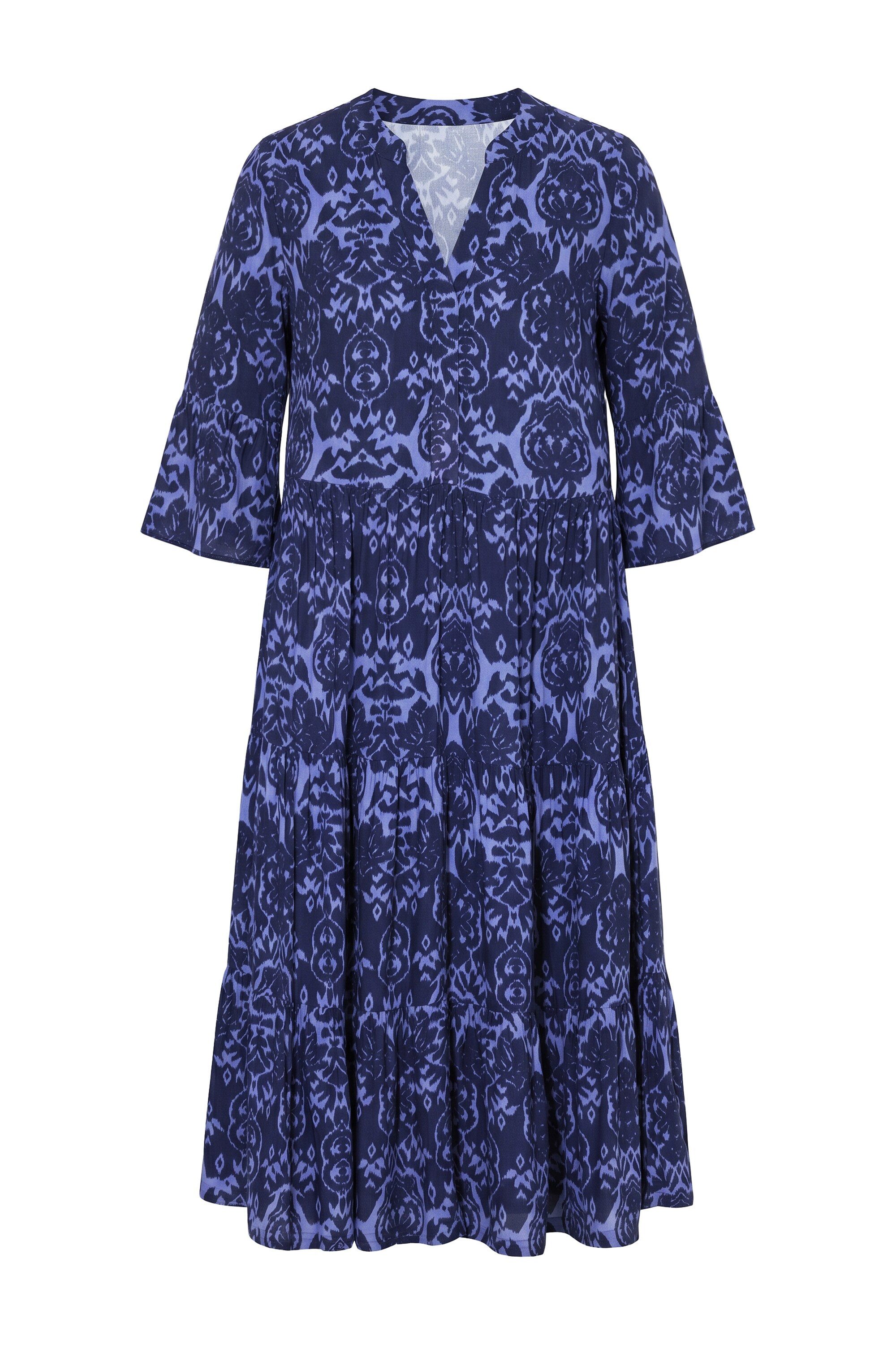 Studio Untold Midikleid Midikleid A-Line Alloverprint Volants