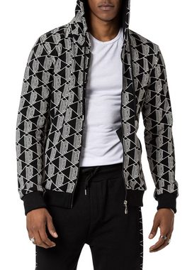 RedBridge Kapuzensweatjacke Sweater mit Kapuze 3D Allover-Print Premium Qualität